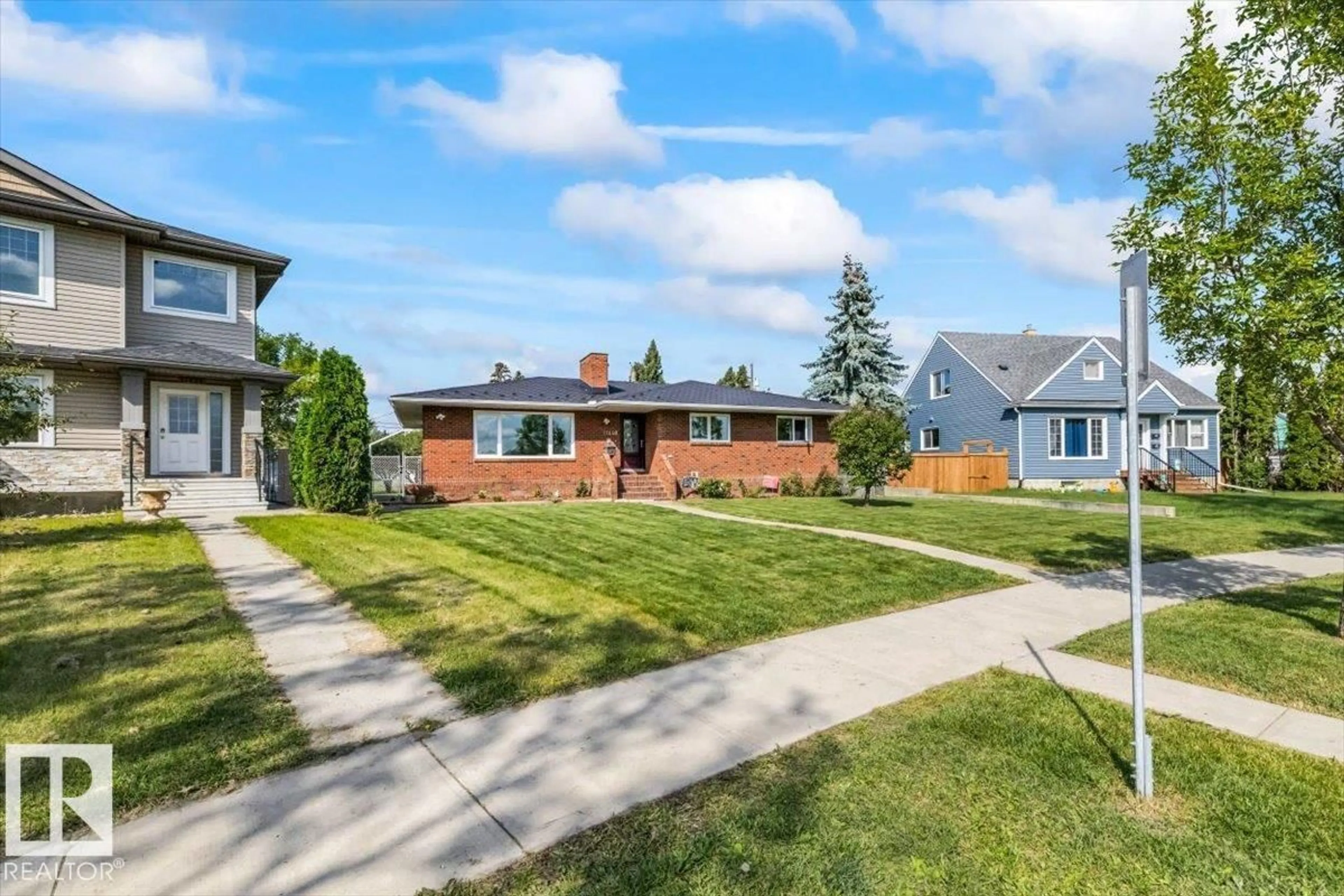 Home with brick exterior material, street for 11440 104 ST NW, Edmonton Alberta T5G2K9