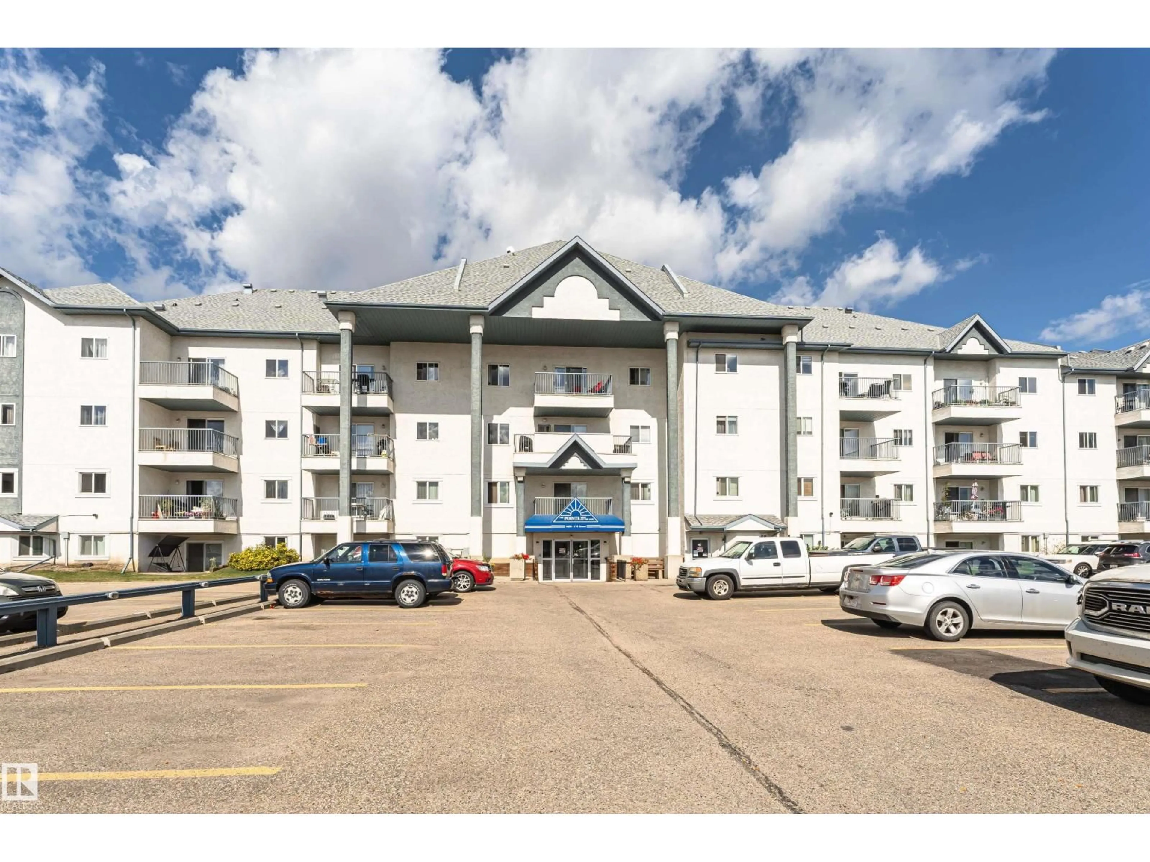 A pic from outside/outdoor area/front of a property/back of a property/a pic from drone, building for 315 9620 174 ST NW, Edmonton Alberta T5T6B9