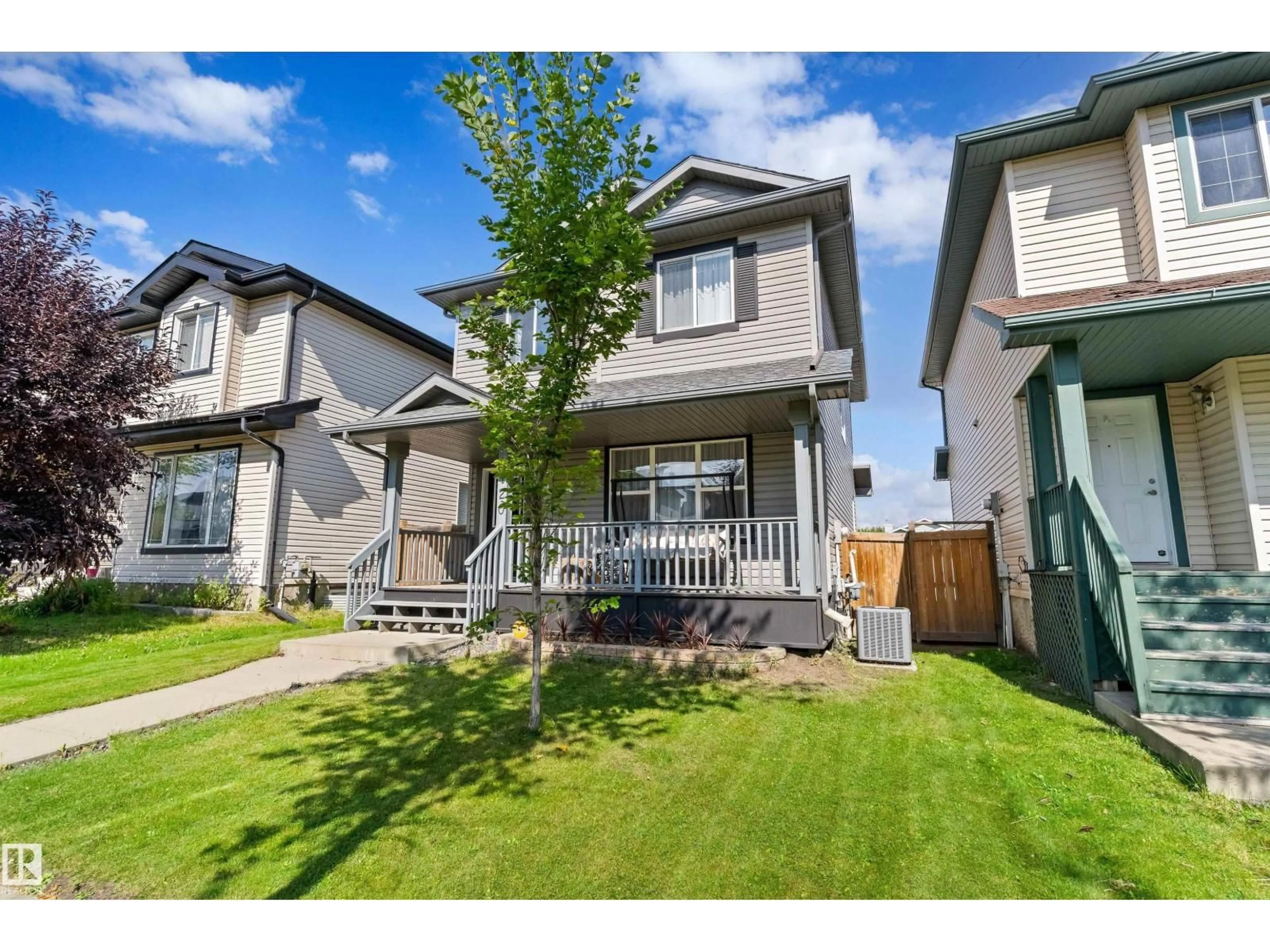 A pic from outside/outdoor area/front of a property/back of a property/a pic from drone, street for 4720 156 AV, Edmonton Alberta T5Y0B6