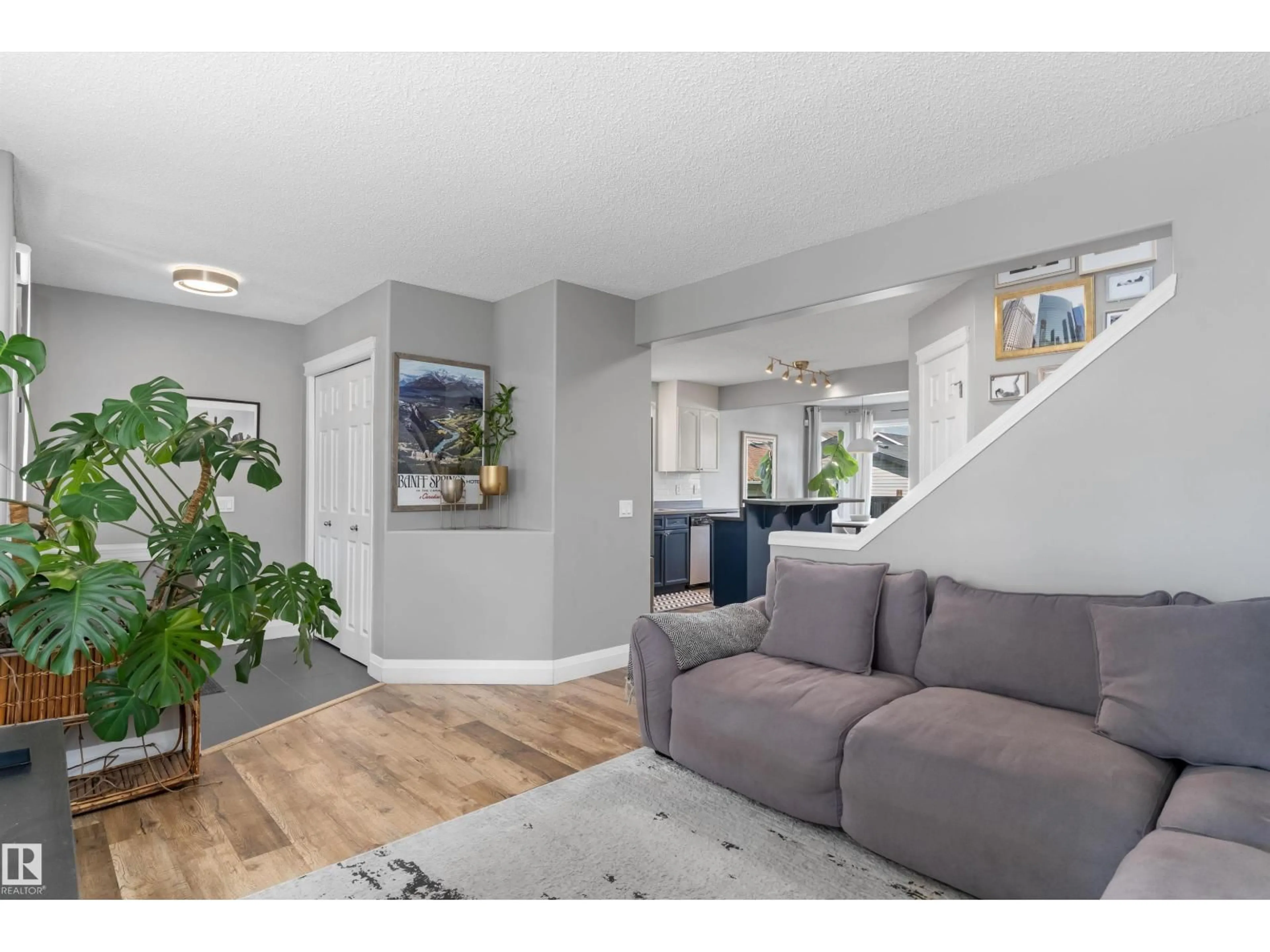 Living room with furniture, unknown for 4720 156 AV, Edmonton Alberta T5Y0B6