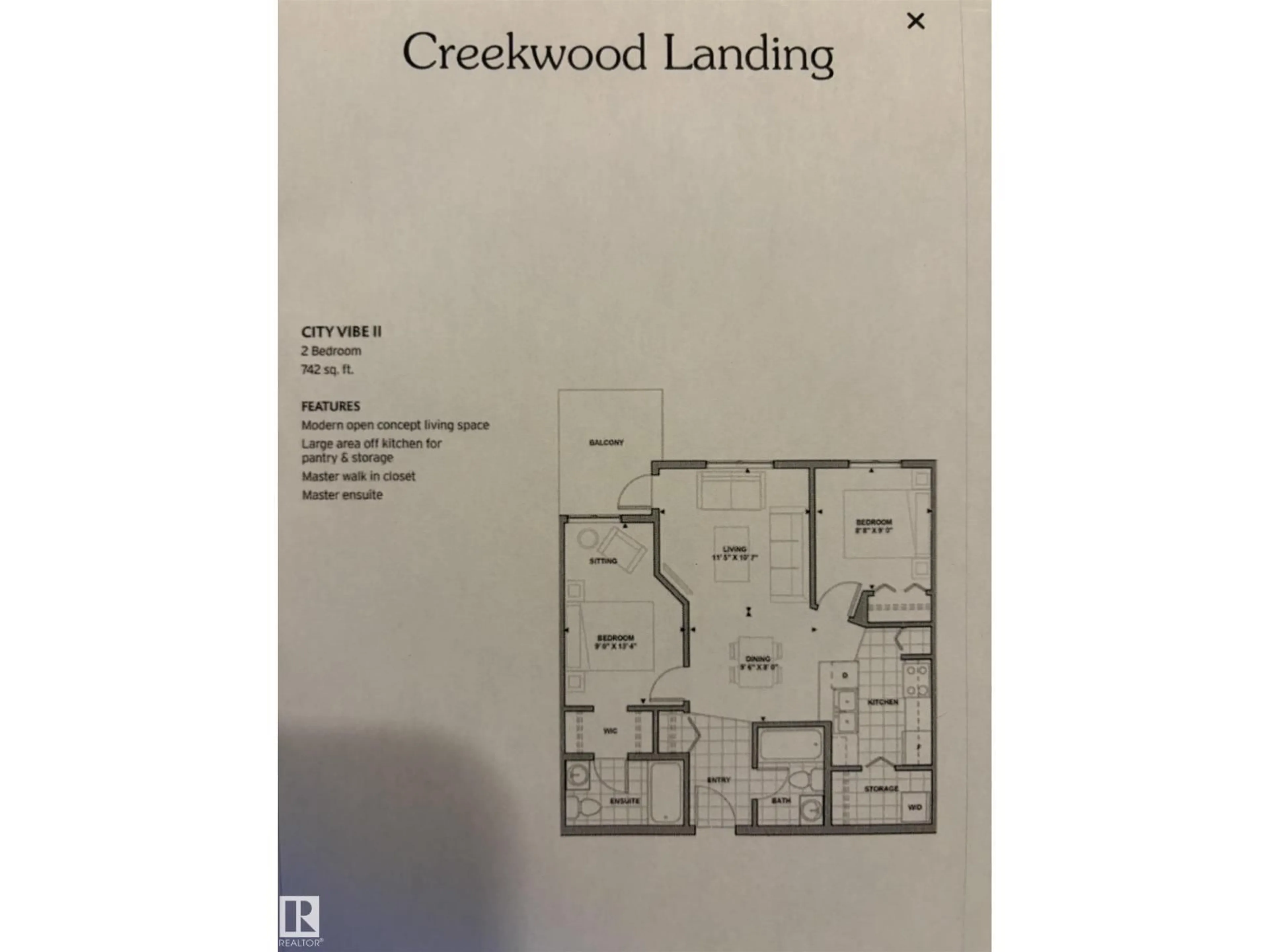 Floor plan for 5370 - 120 CHAPPELLE RD SW, Edmonton Alberta T6W3L5