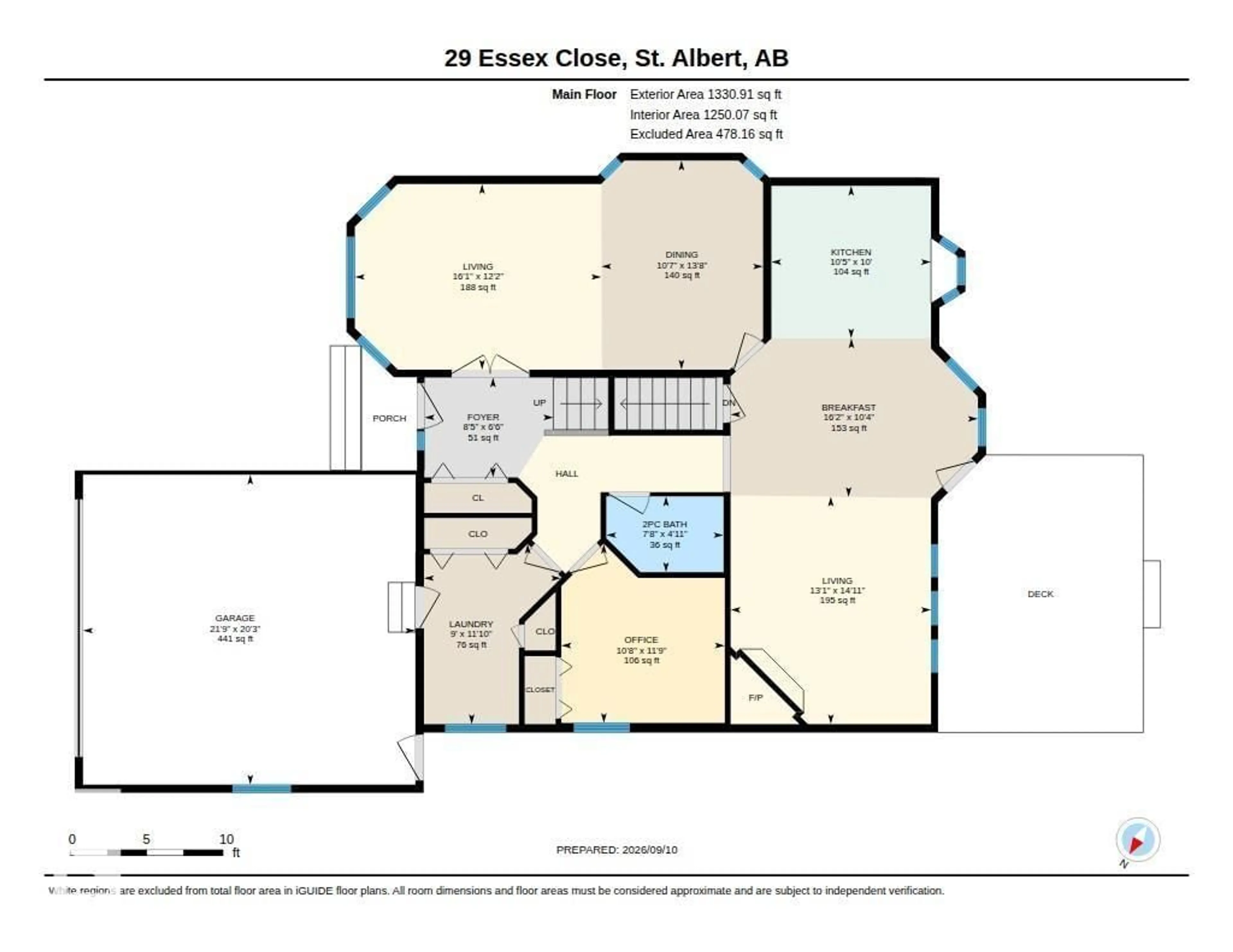Floor plan for 29 ESSEX CL, St. Albert Alberta T8N5T1