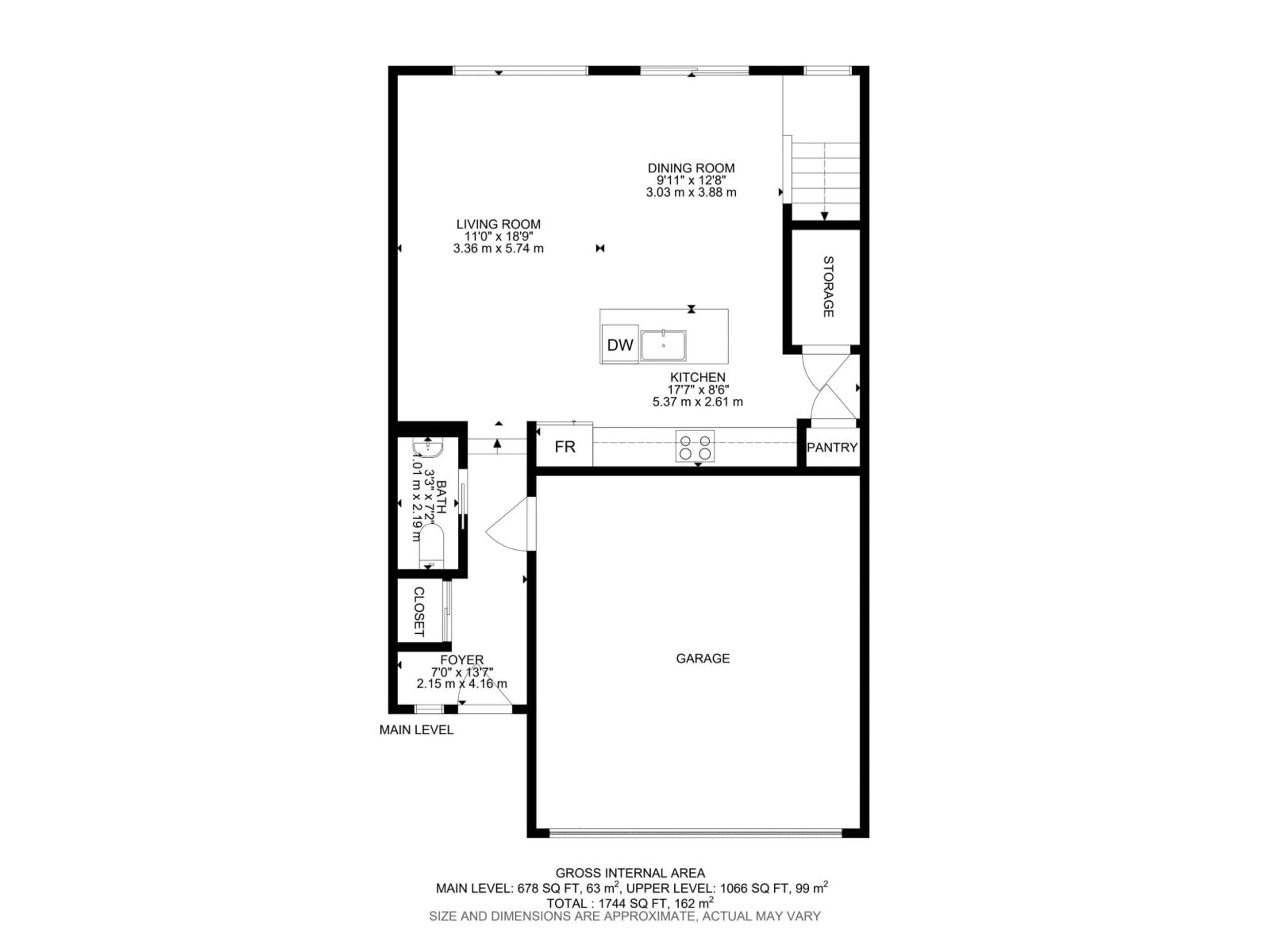 Floor plan for 905 - 12 172 ST, Edmonton Alberta T6W3V5