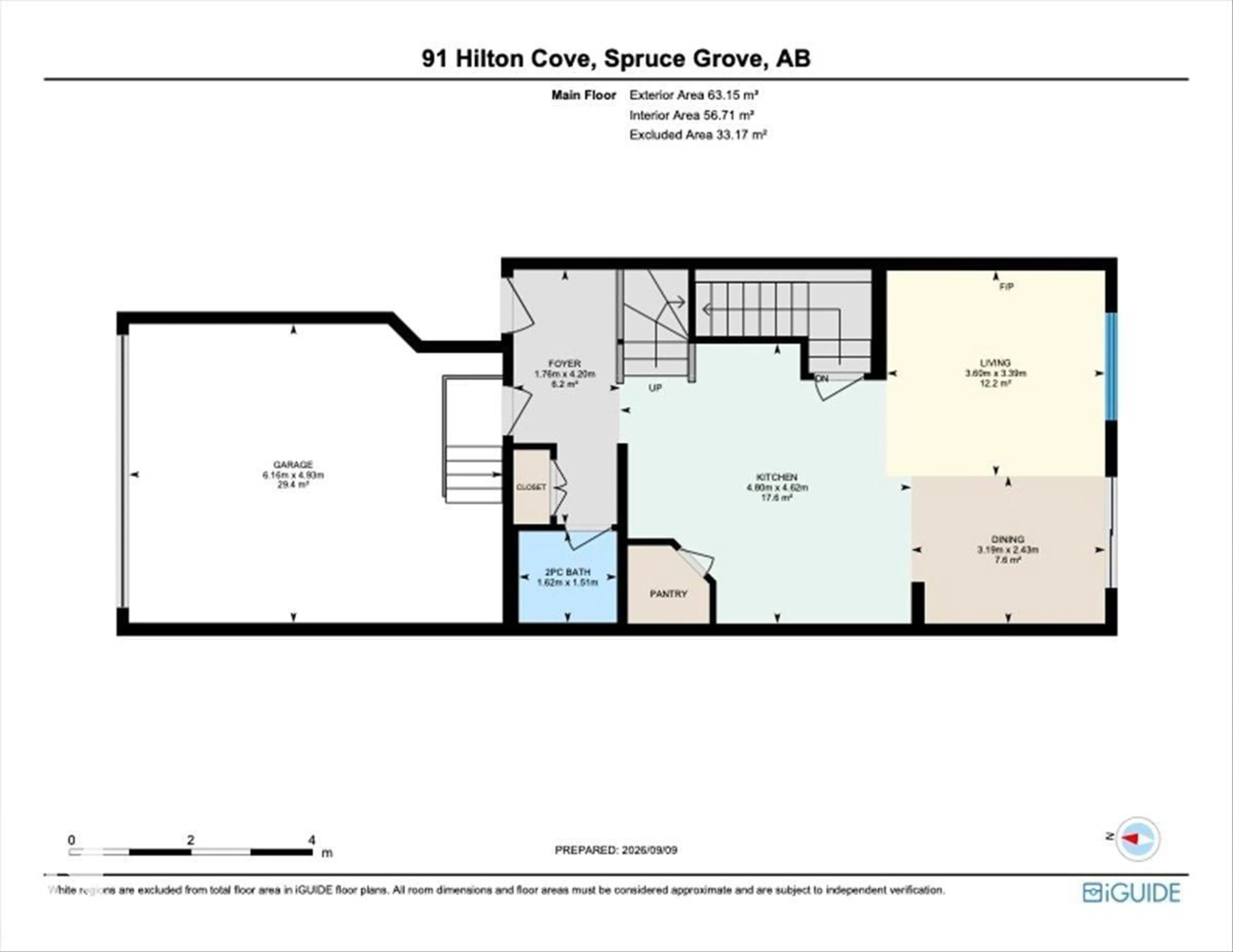 Floor plan for 91 HILTON CV, Spruce Grove Alberta T7X1Y4