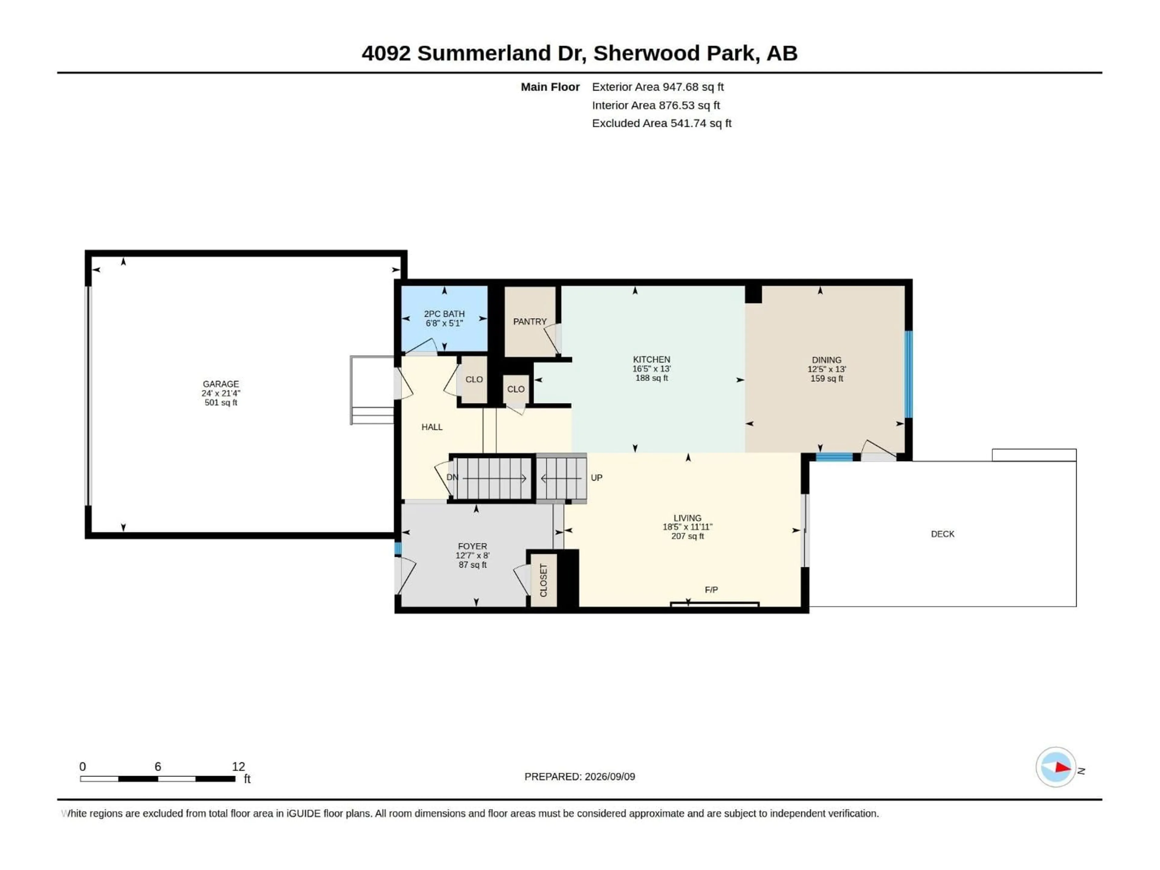 Floor plan for 4092 SUMMERLAND DRIVE, Sherwood Park Alberta T8H0R1
