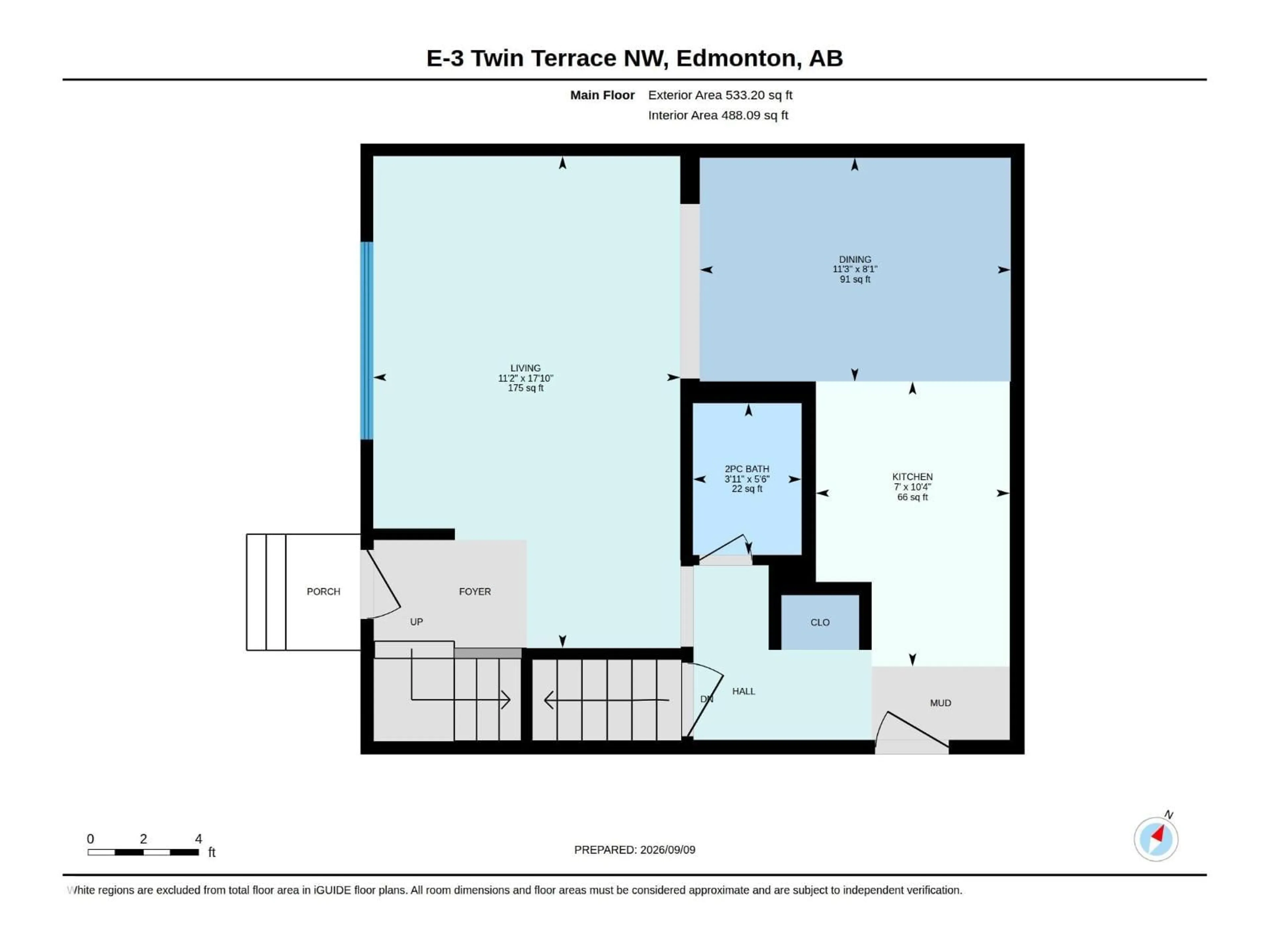 Floor plan for 3E TWIN TC NW, Edmonton Alberta T6K1V4