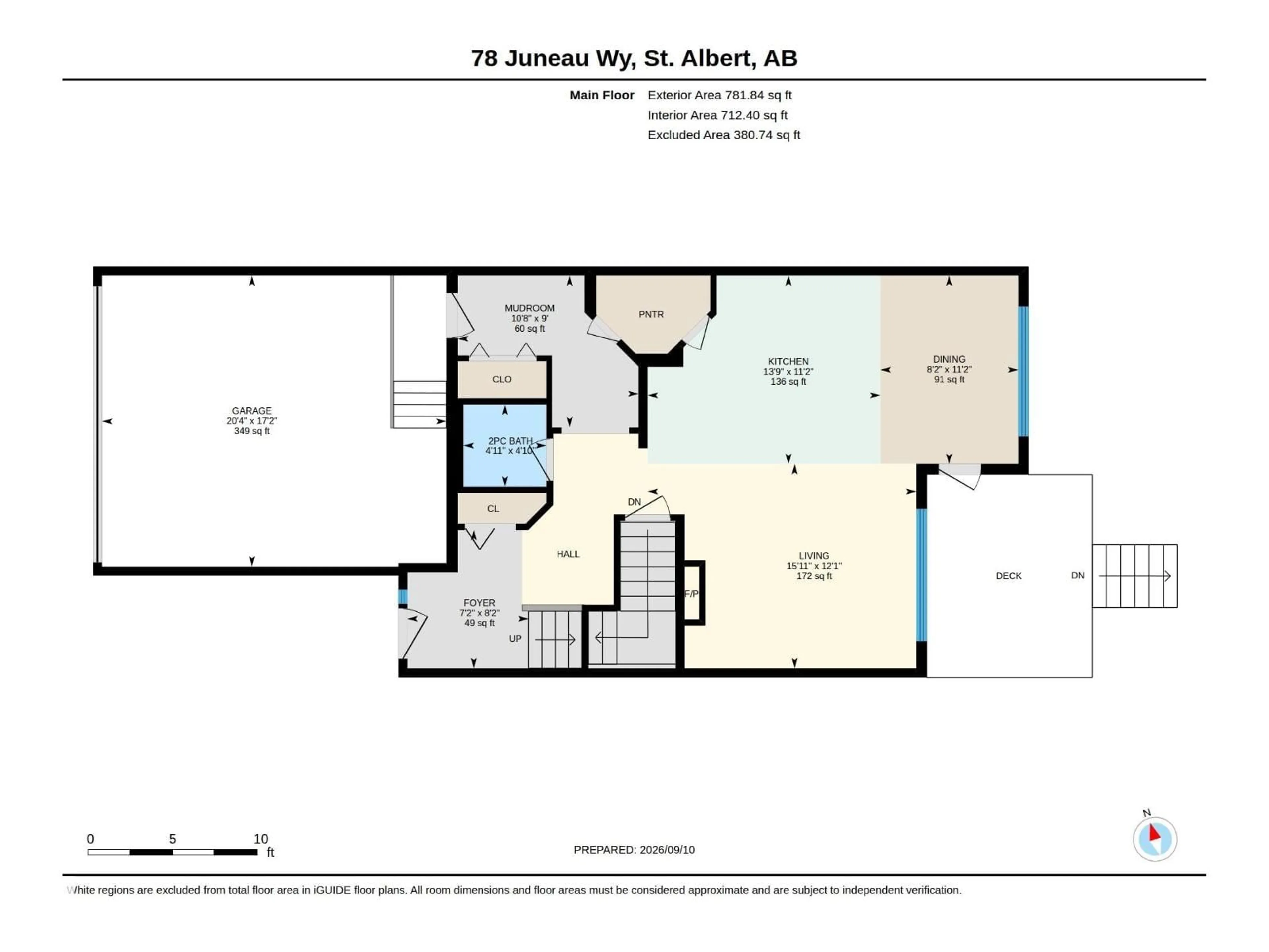Floor plan for 78 JUNEAU WY, St. Albert Alberta T8N7W8