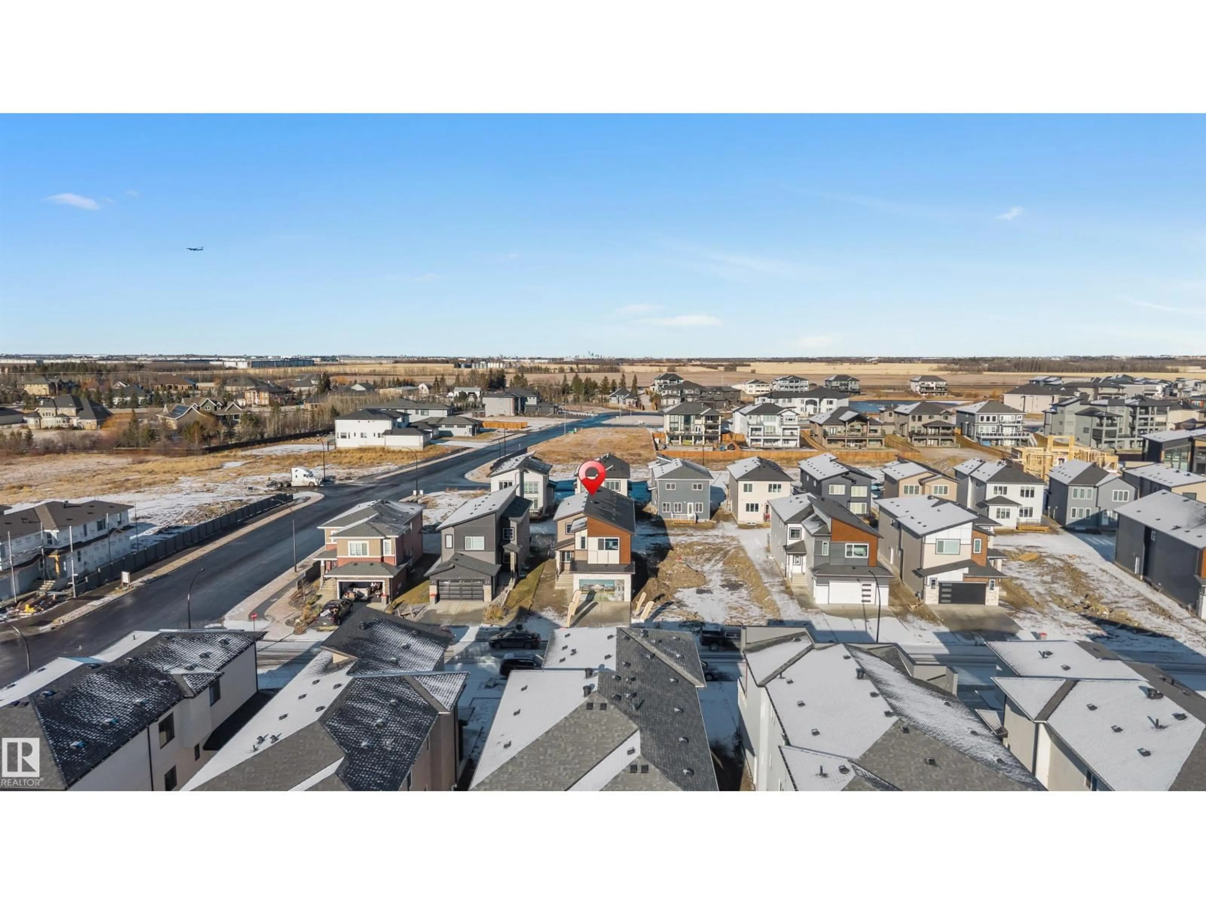 A pic from outside/outdoor area/front of a property/back of a property/a pic from drone, city buildings view from balcony for 2514 63 AV, Rural Leduc County Alberta T4X3A4