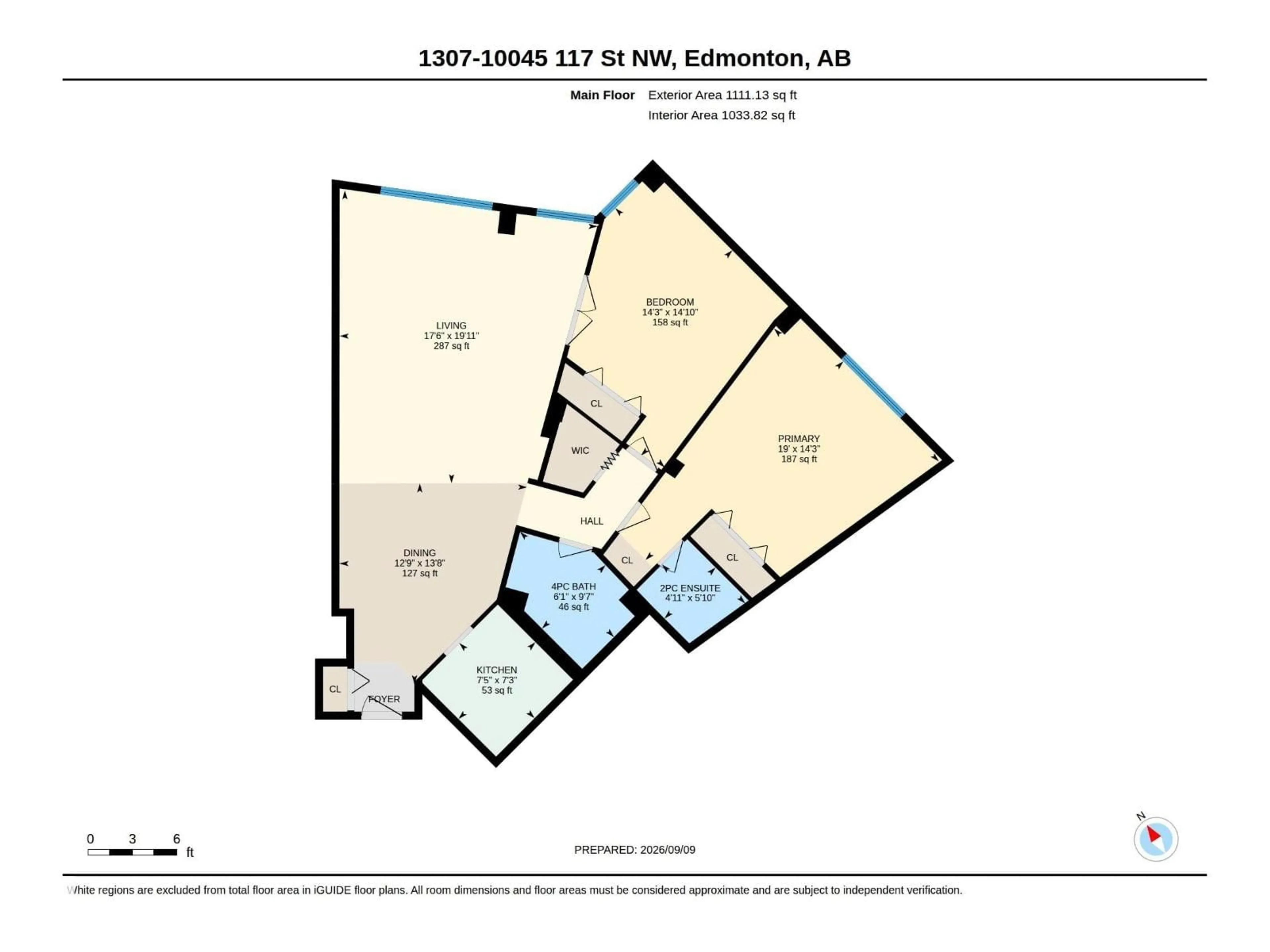 Floor plan for 1307 117 ST, Edmonton Alberta T5K1W8