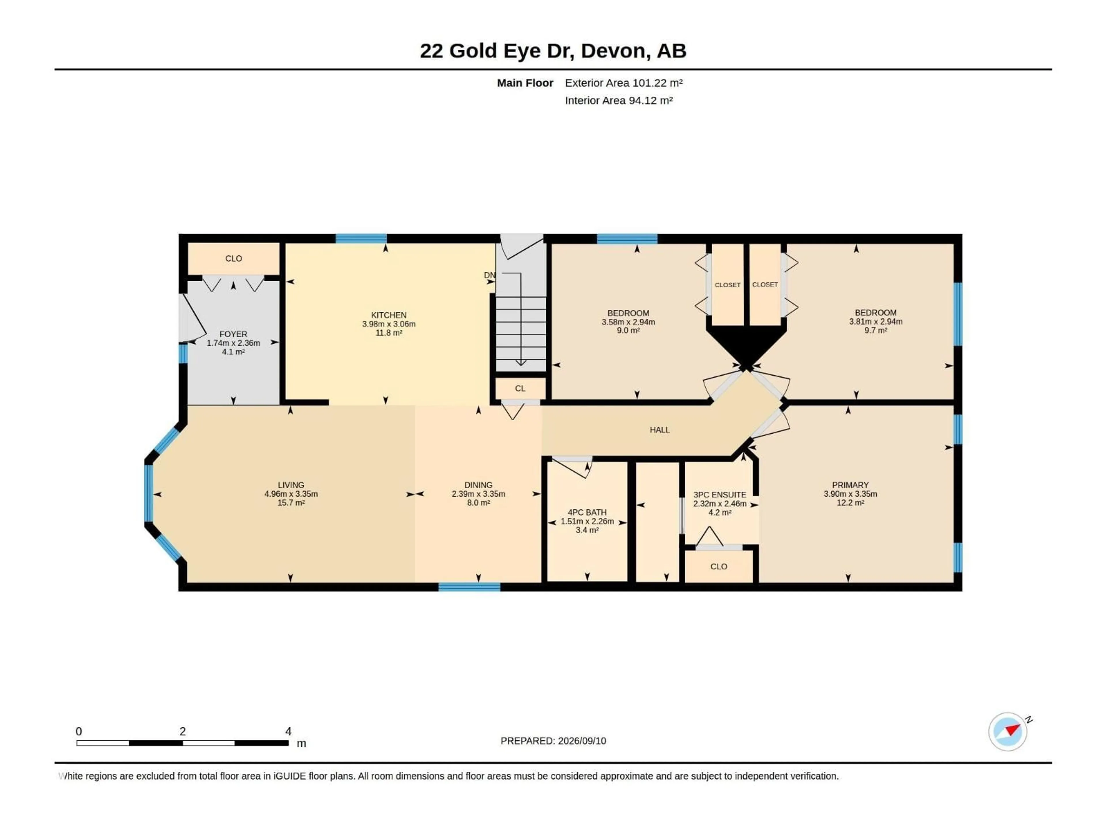 Floor plan for 22 GOLD EYE DR, Devon Alberta T9G1V9