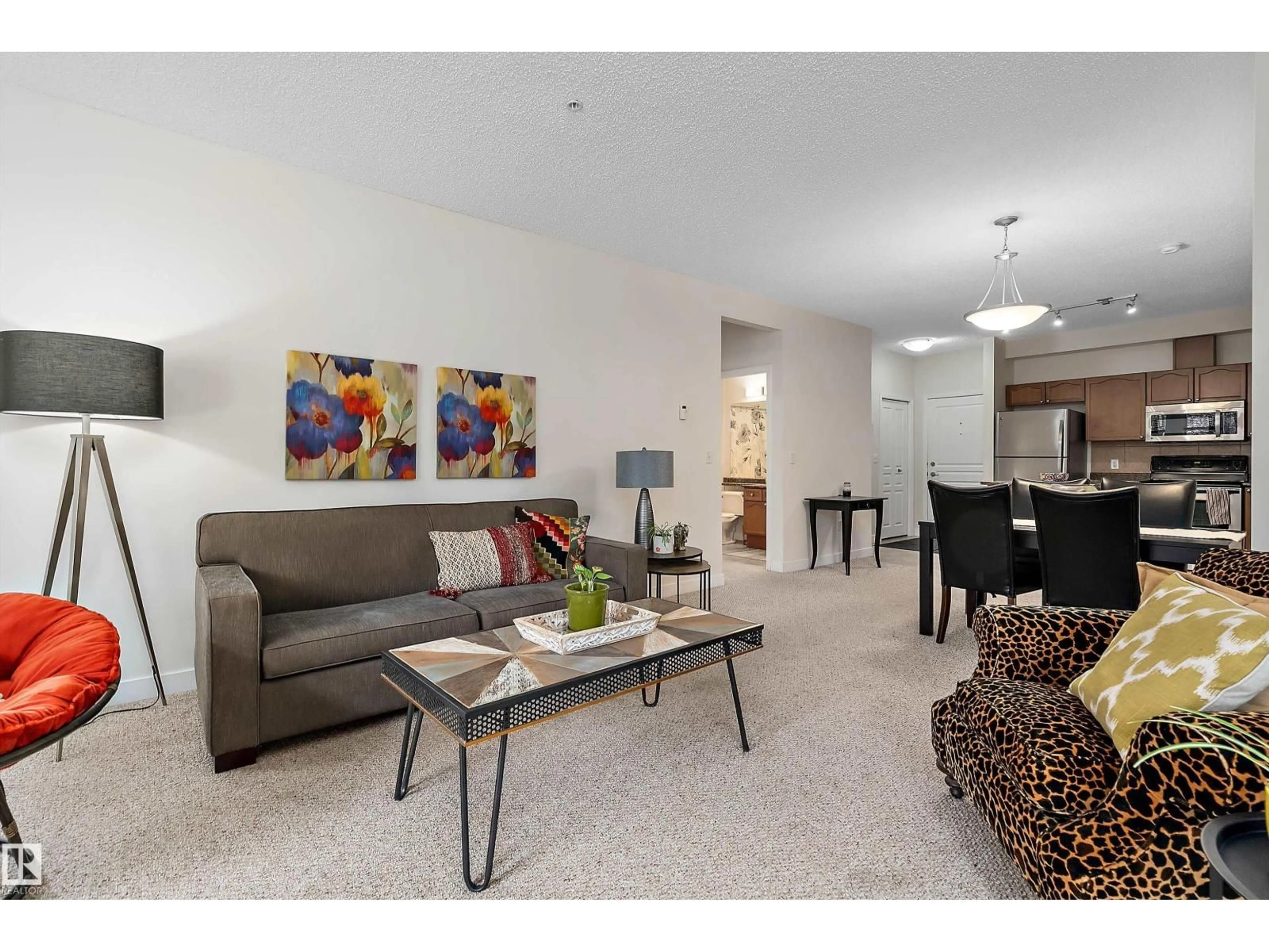 Living room with furniture, unknown for #203 - 8931 156 ST, Edmonton Alberta T5R1Y6