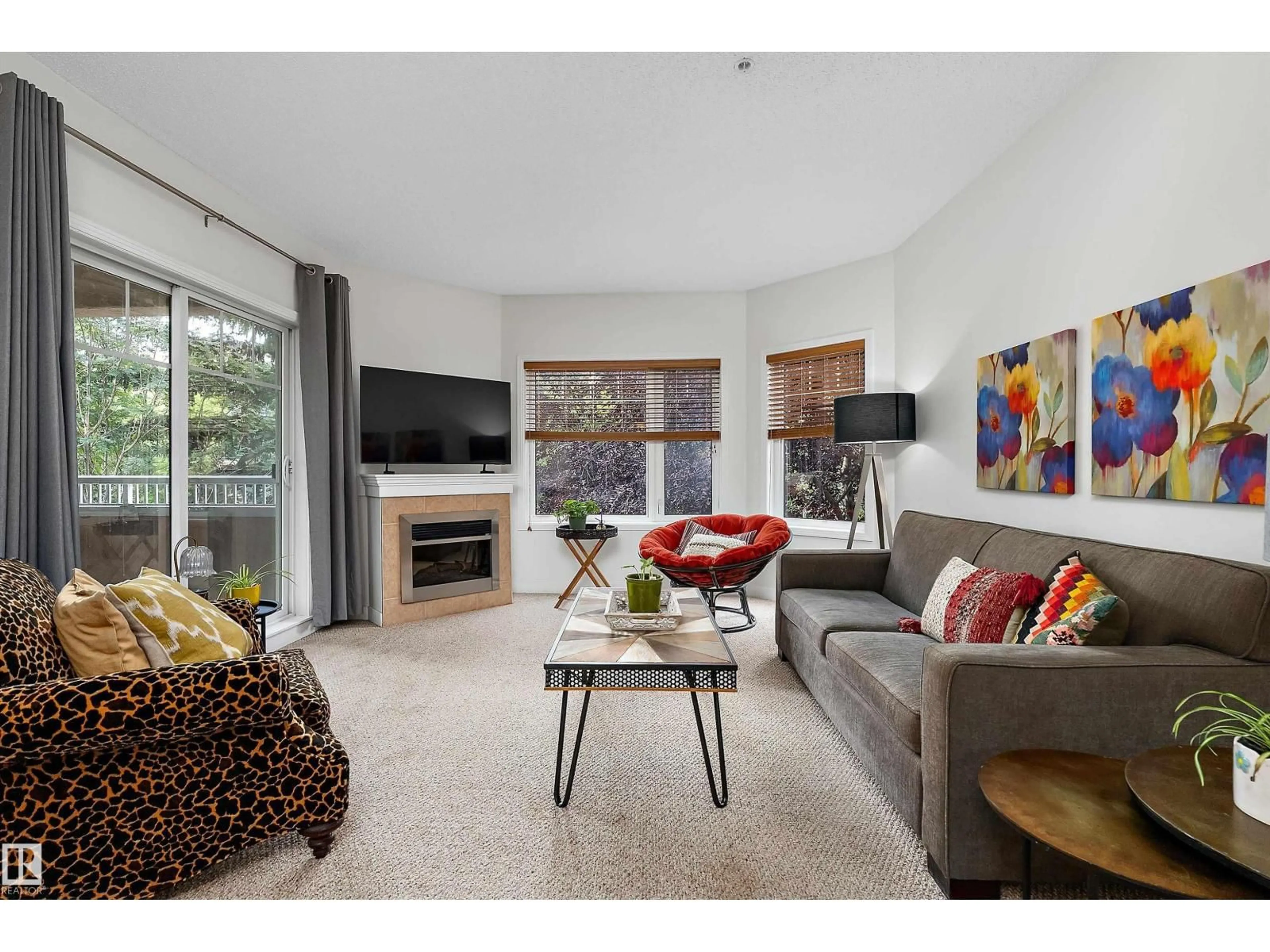 Living room with furniture, unknown for #203 - 8931 156 ST, Edmonton Alberta T5R1Y6