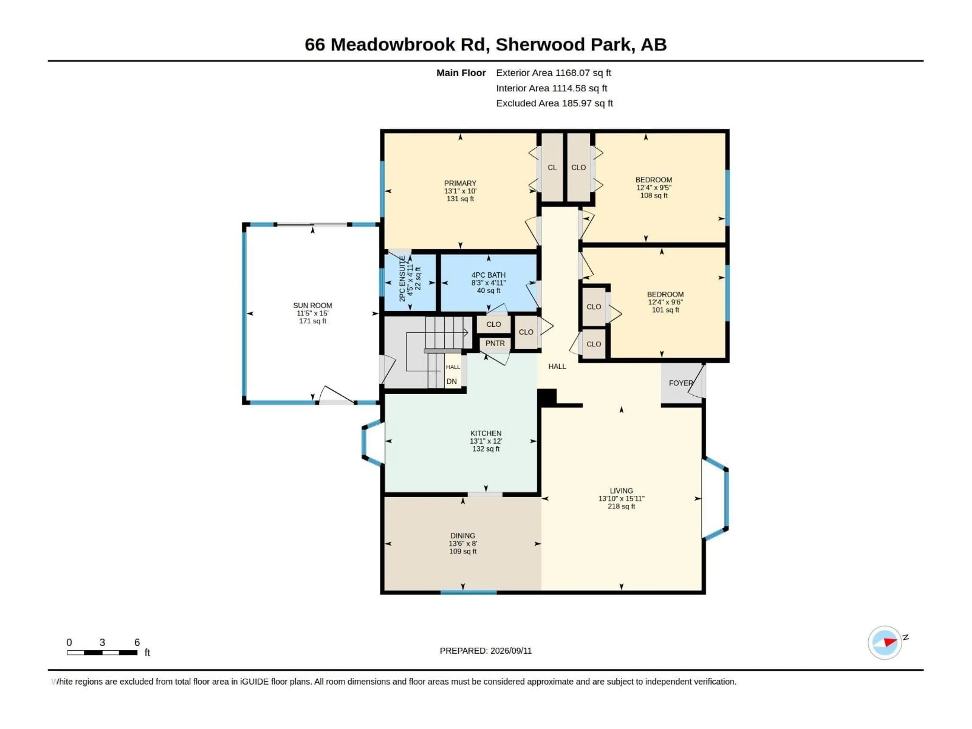 Floor plan for 66 MEADOWBROOK RD, Sherwood Park Alberta T8A0N9