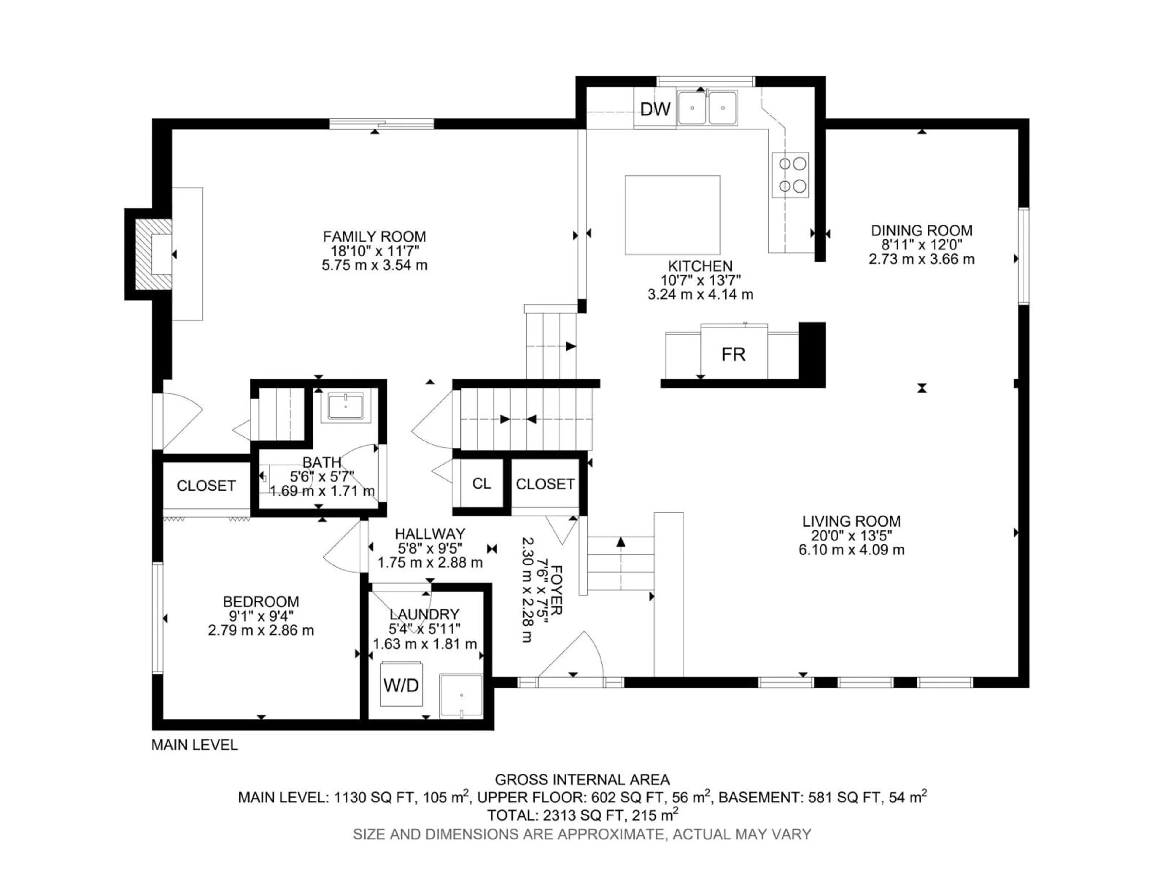 Floor plan for LABELLE CR, St. Albert Alberta T8N2G6
