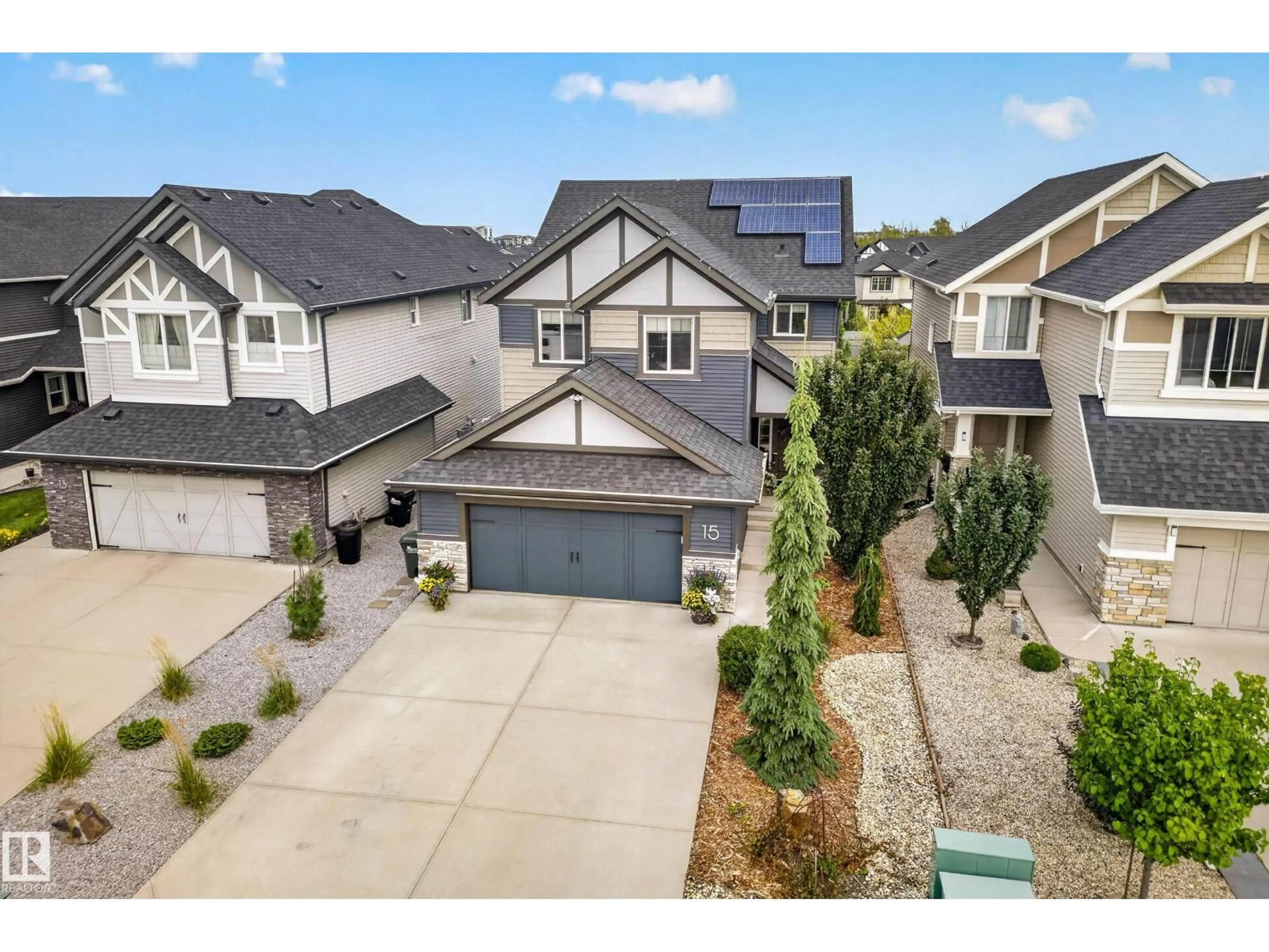 A pic from outside/outdoor area/front of a property/back of a property/a pic from drone, street for NW - 15 ALTADENA PT, Sherwood Park Alberta T8H0V9
