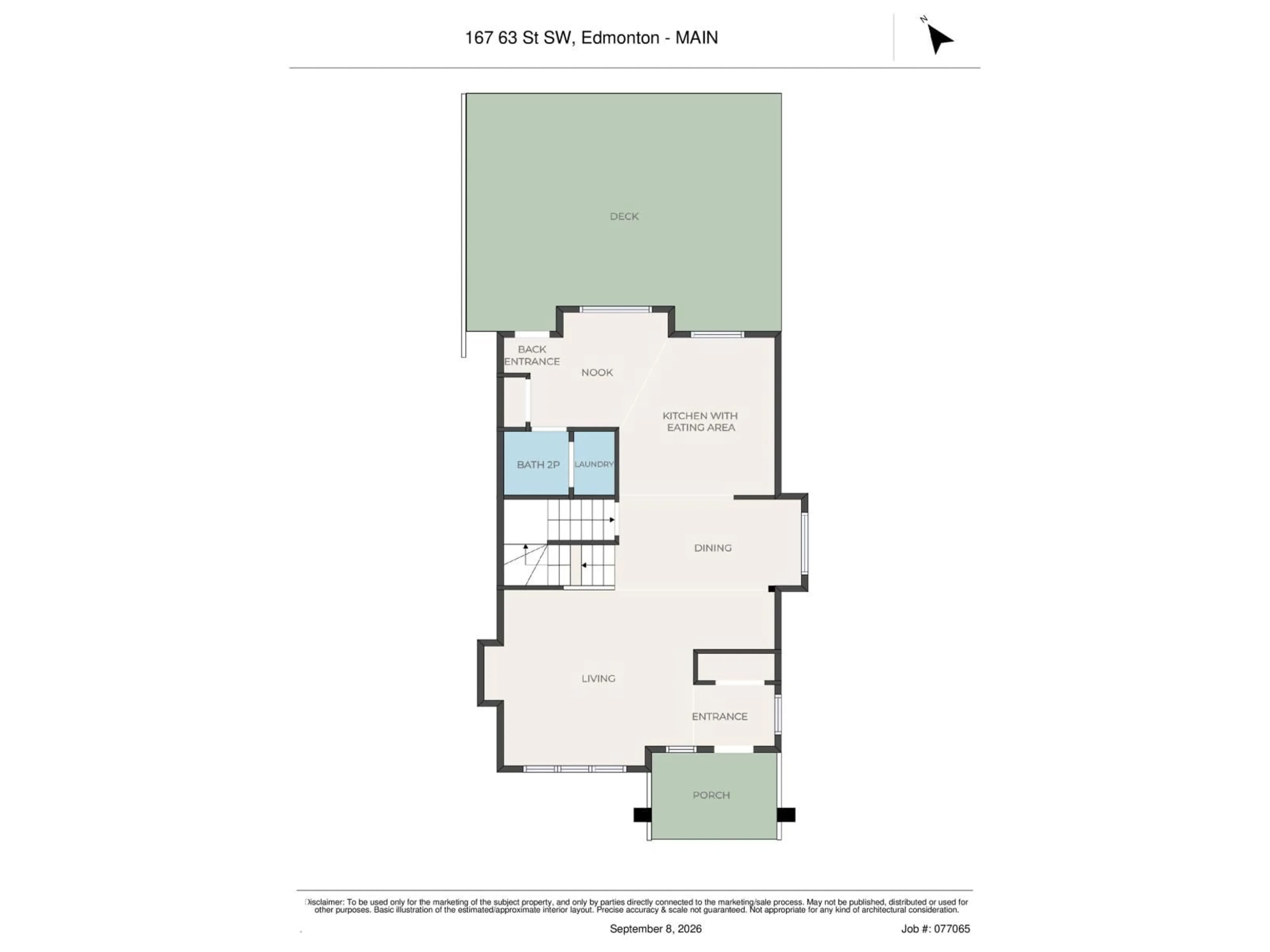 Floor plan for SW - 167 63 ST, Edmonton Alberta T6X0B8