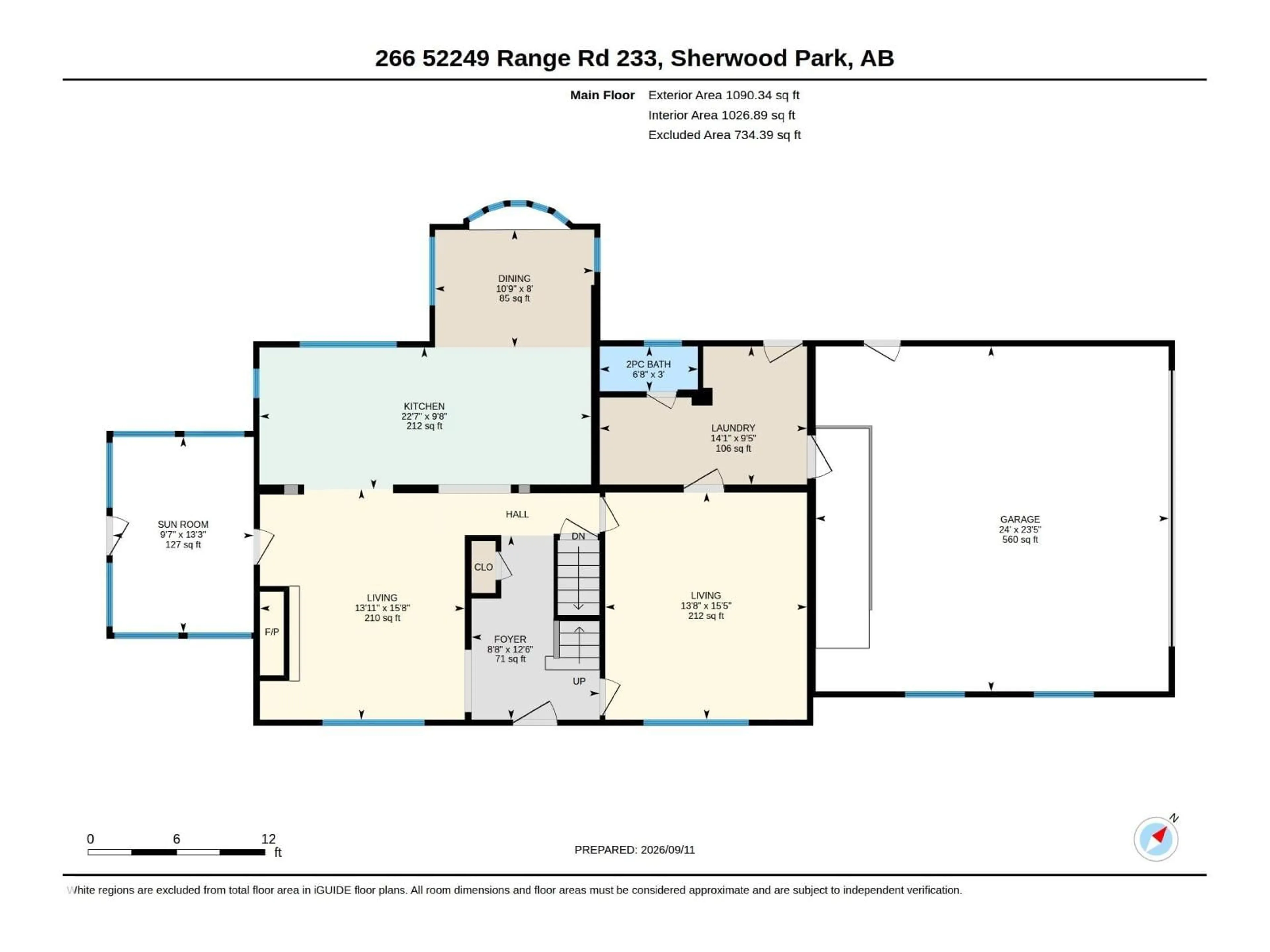 Floor plan for 266 52249 RGE ROAD 233, Rural Strathcona County Alberta T8B1C7