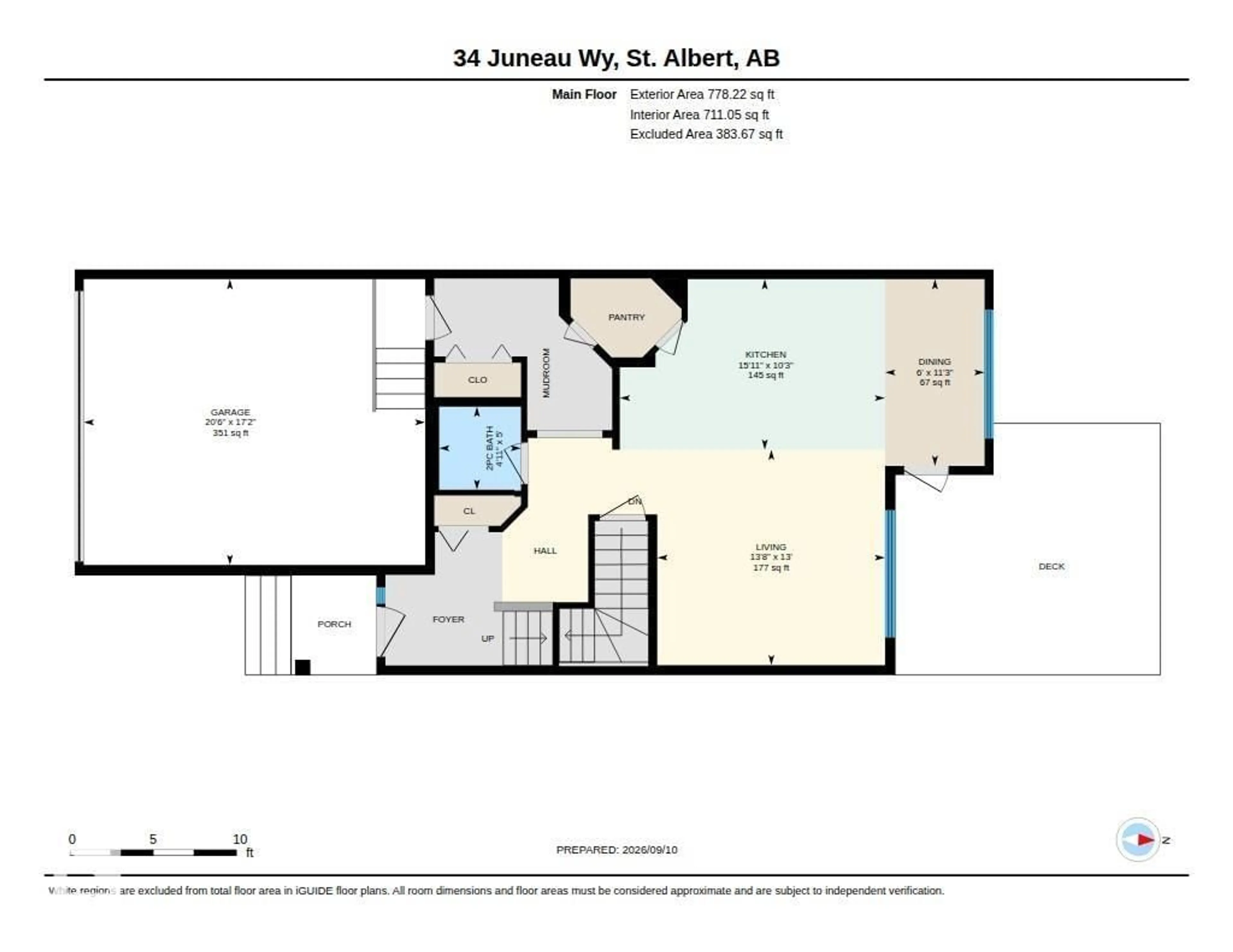 Floor plan for 34 JUNEAU WY, St. Albert Alberta T8N7V7