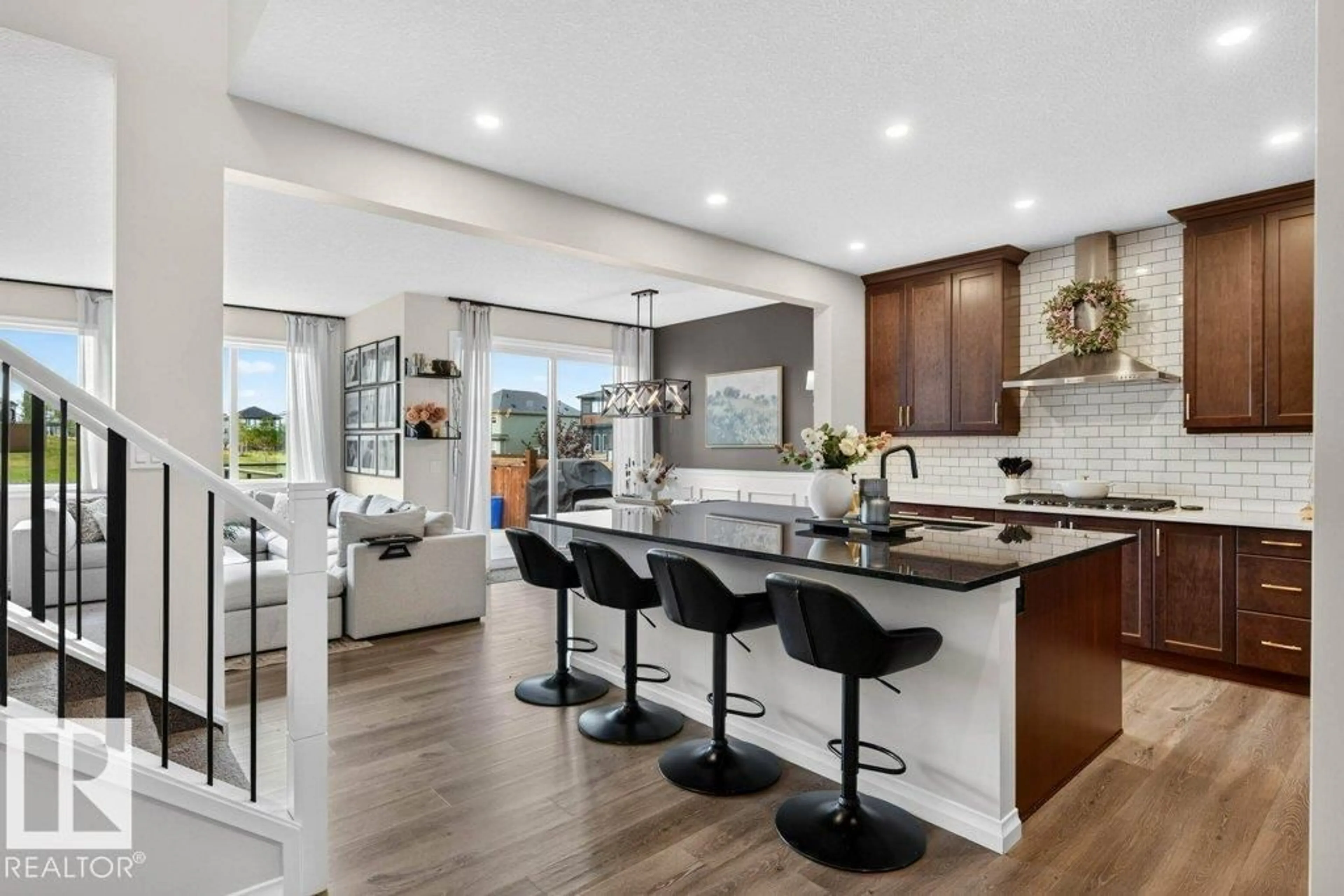 Open concept kitchen, unknown for NW - 12928 211 ST, Edmonton Alberta T5S0N6
