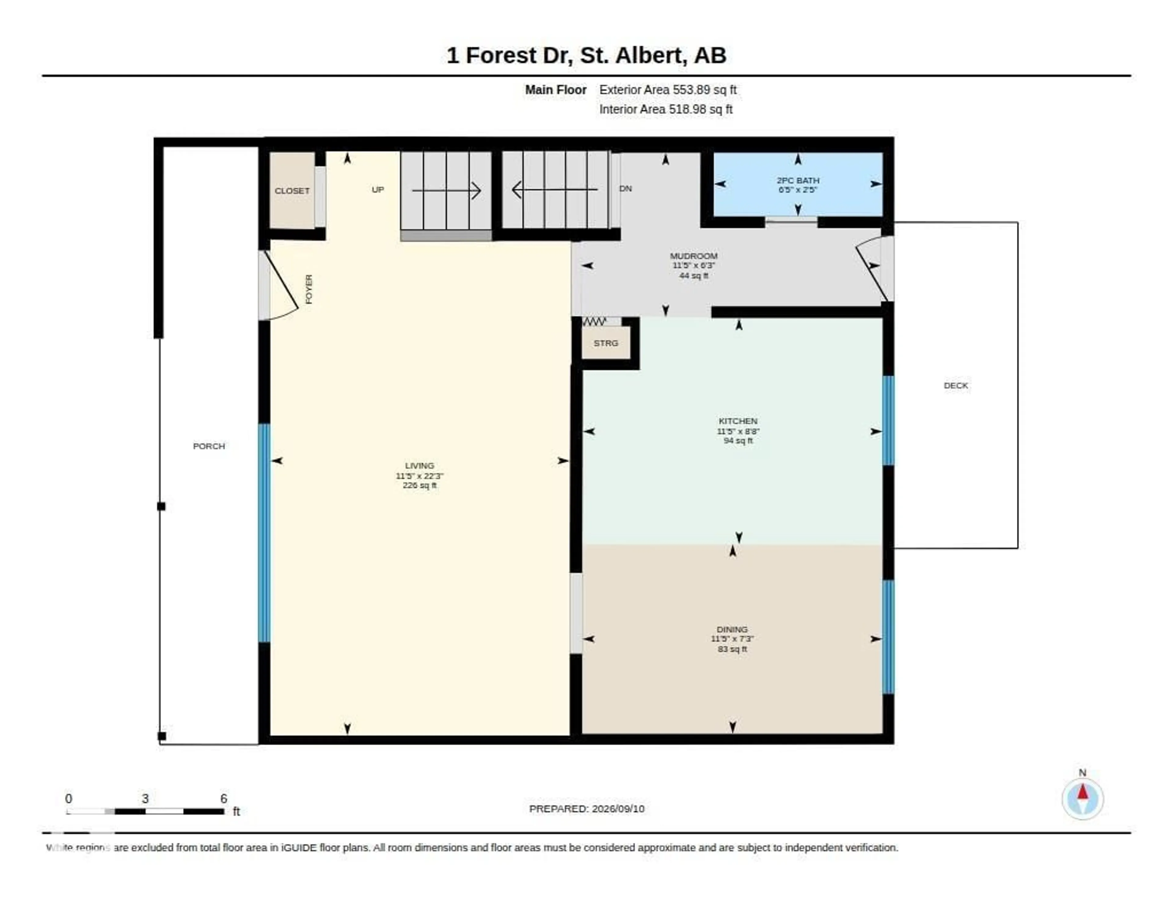 Floor plan for 1 FOREST DR, St. Albert Alberta T8N1W9