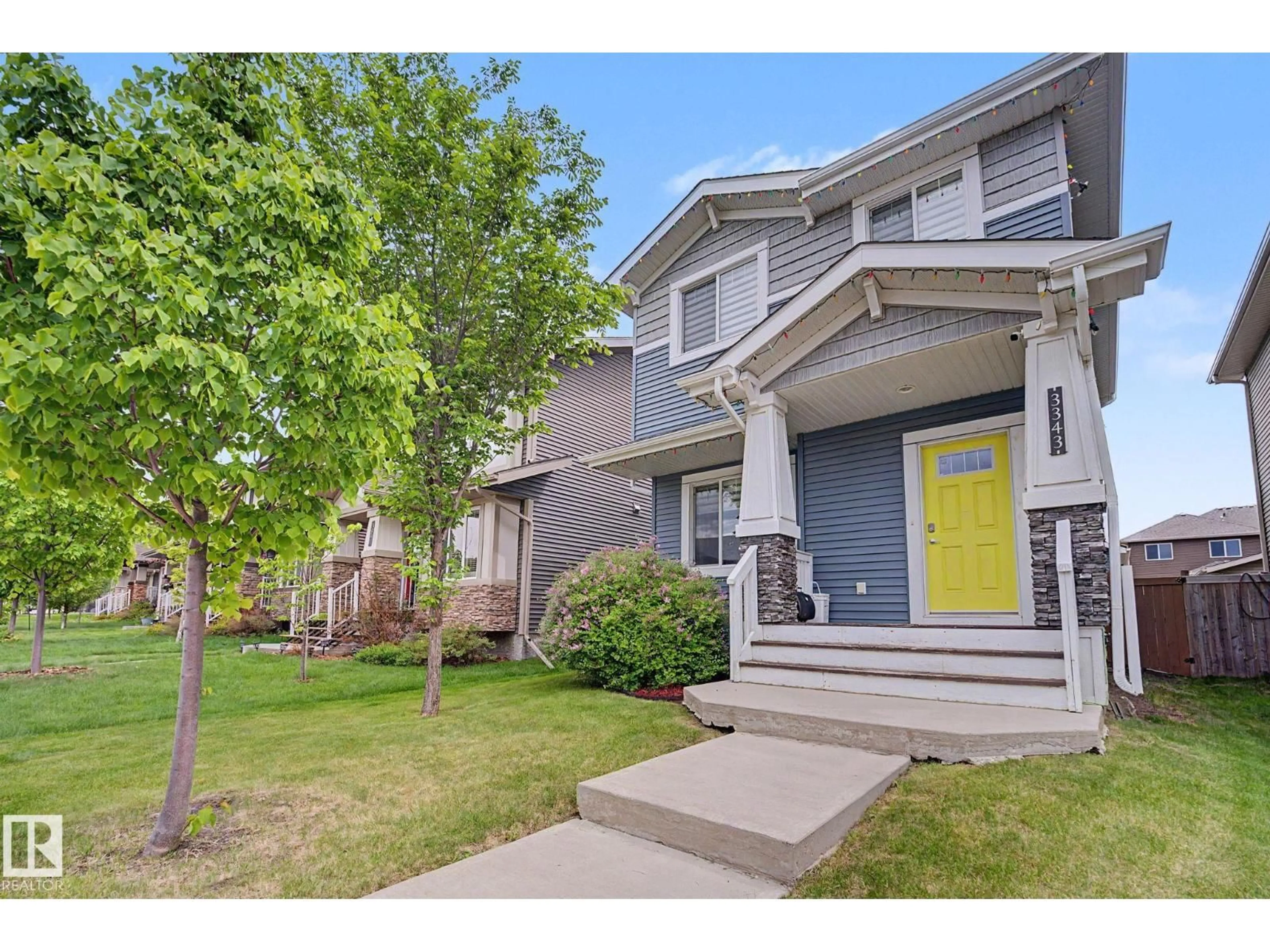 Home with vinyl exterior material, street for SW - 3343 WEIDLE WY, Edmonton Alberta T6X1T2
