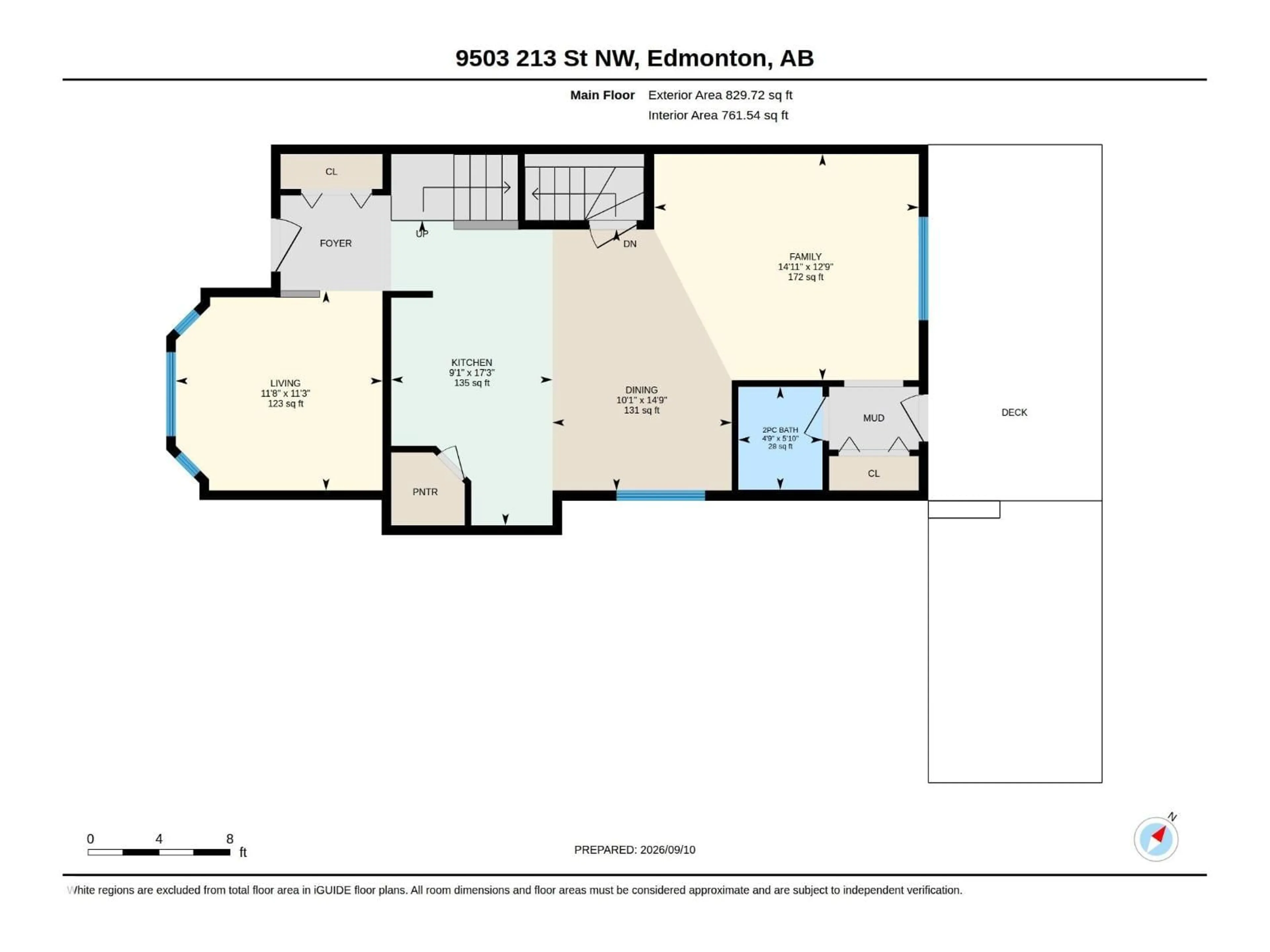 Floor plan for NW - 9503 213 ST, Edmonton Alberta T5T4C7