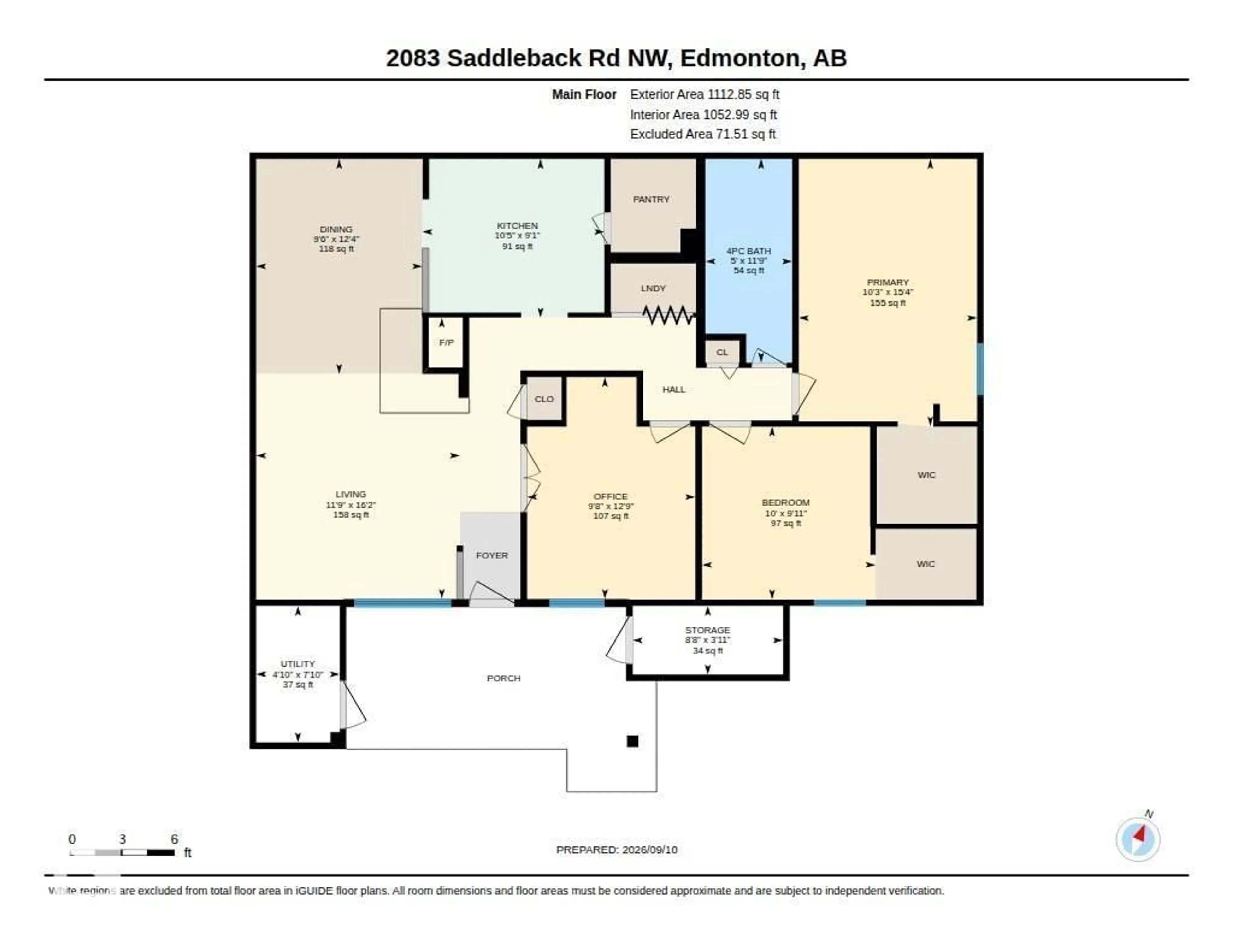 Floor plan for 2083 SADDLEBACK RD, Edmonton Alberta T6J4T4