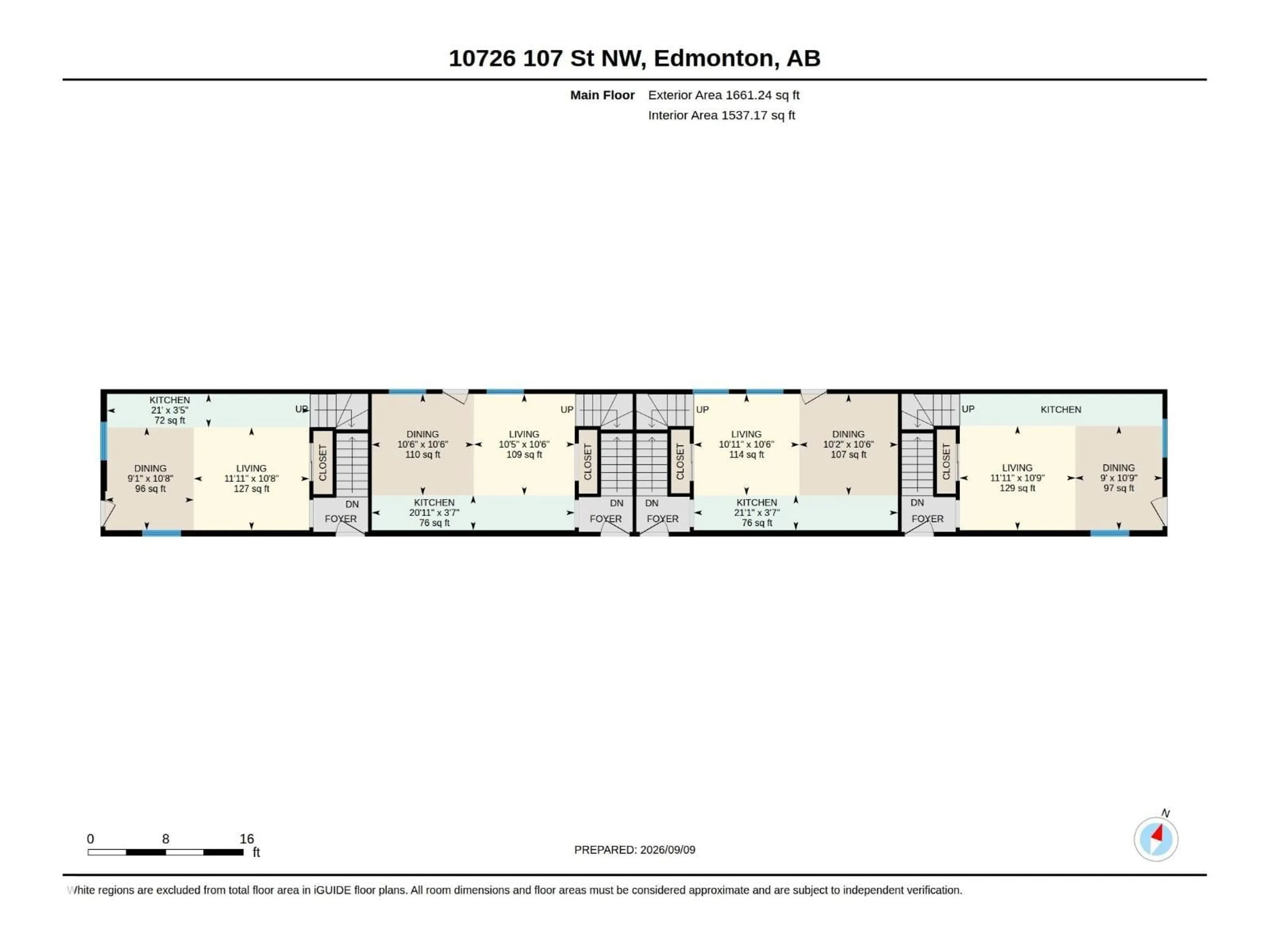 Floor plan for 10726 107 ST, Edmonton Alberta T5H2Z1
