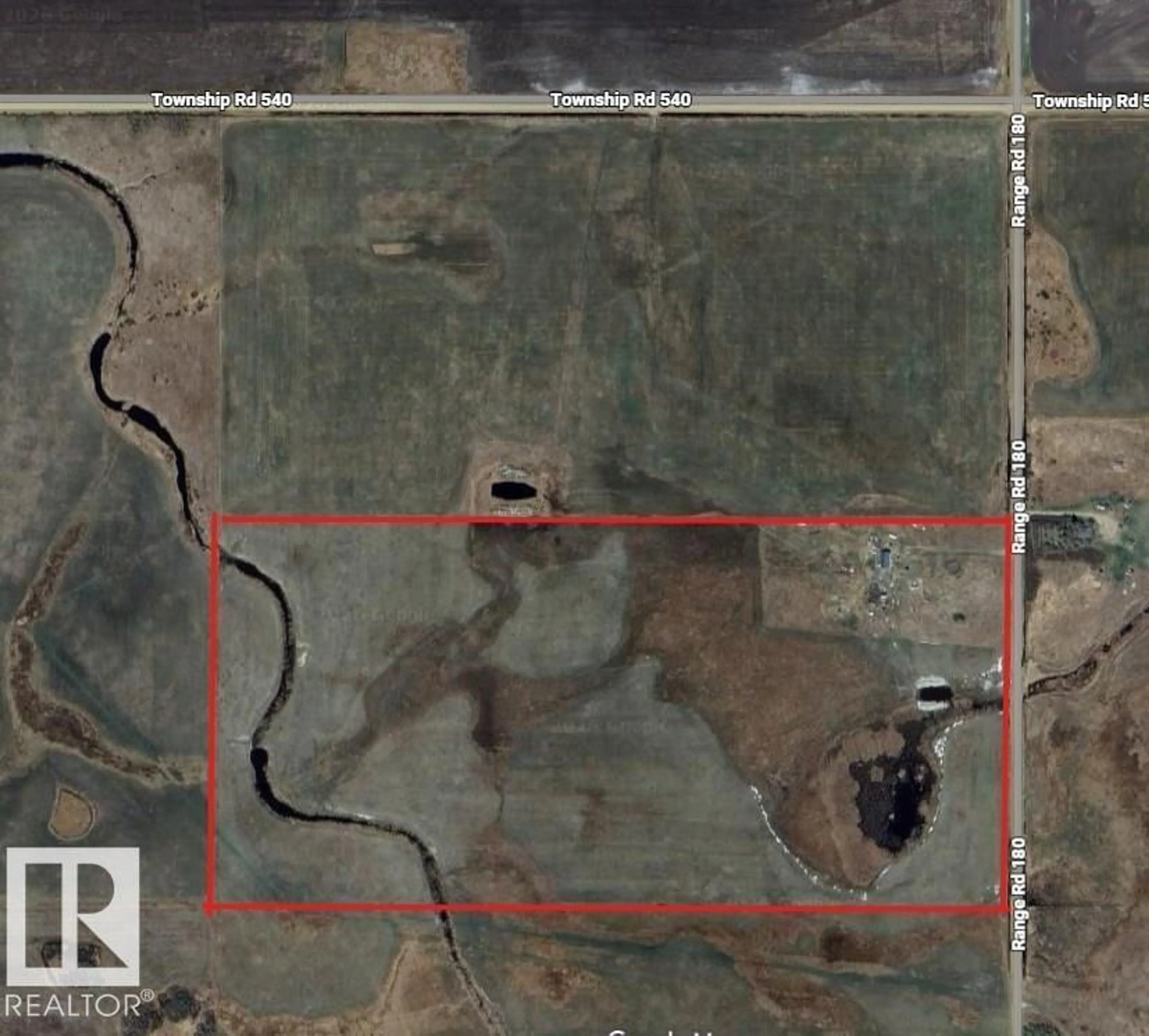 A pic from outside/outdoor area/front of a property/back of a property/a pic from drone, building for 535062 RGE RD 180, Rural Lamont County Alberta T0B2R0