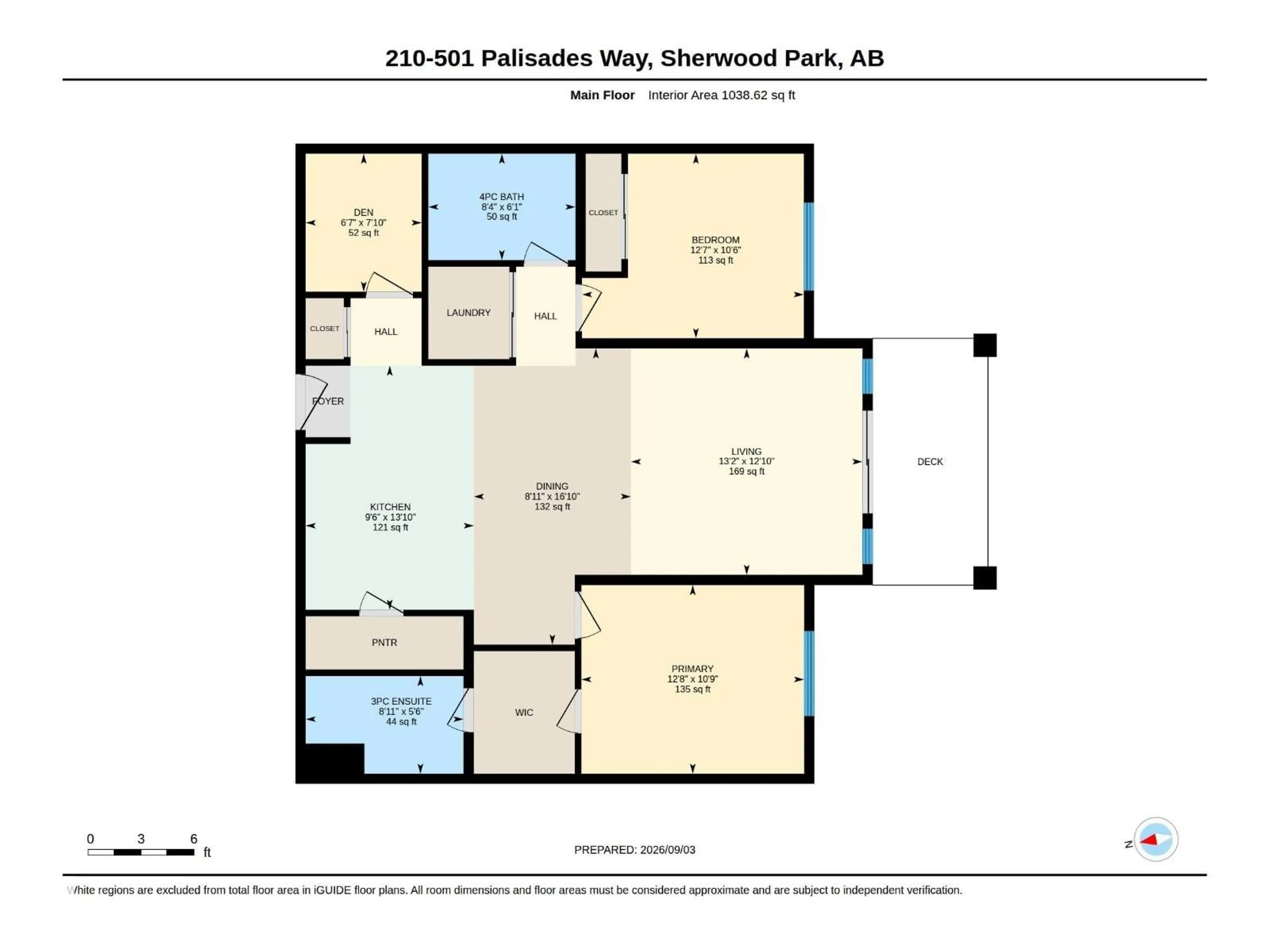 Floor plan for 501 - 210 PALISADES WY, Sherwood Park Alberta T8H0H8