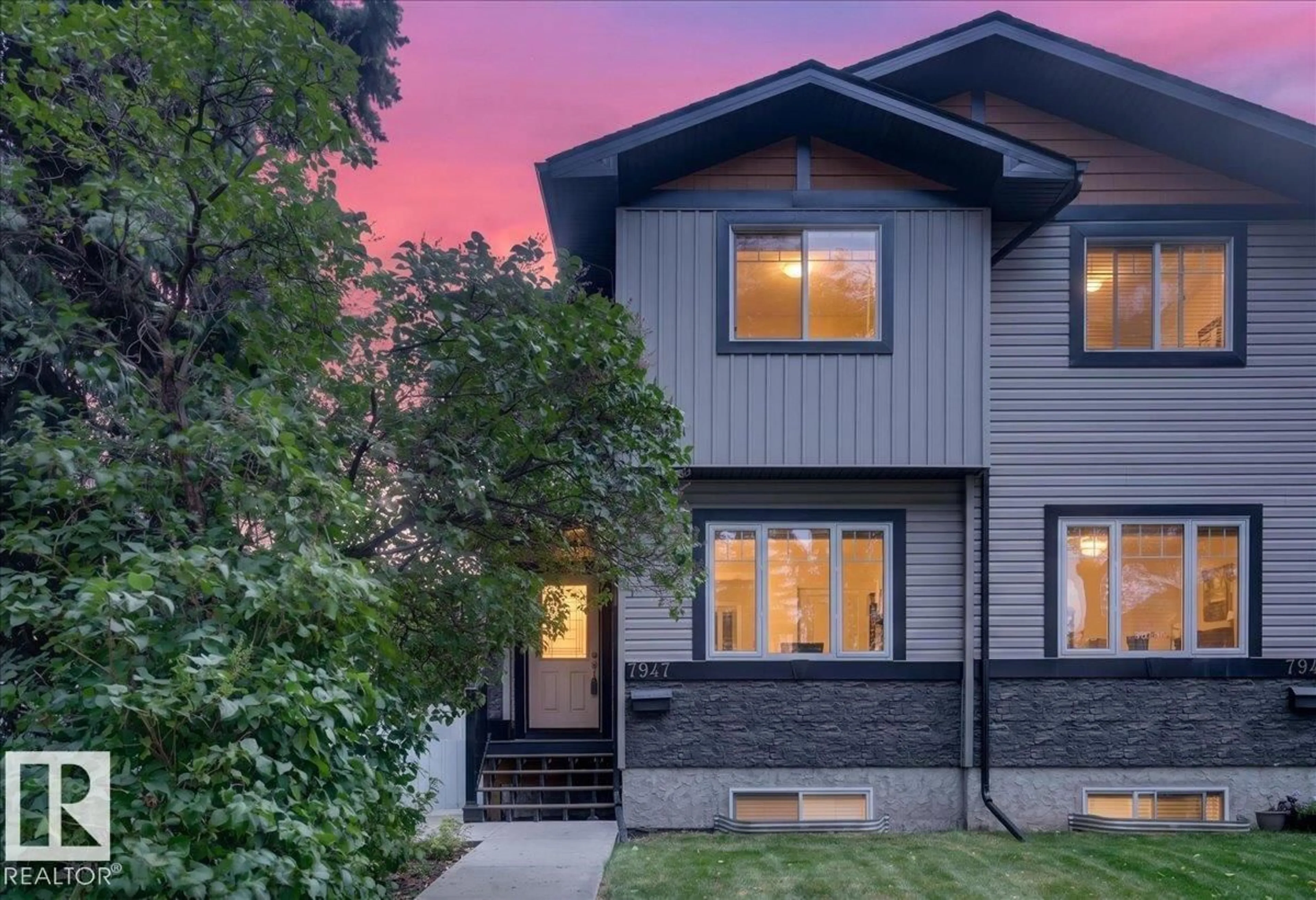 Home with brick exterior material, street for 7947 79 AV, Edmonton Alberta T6C0P7