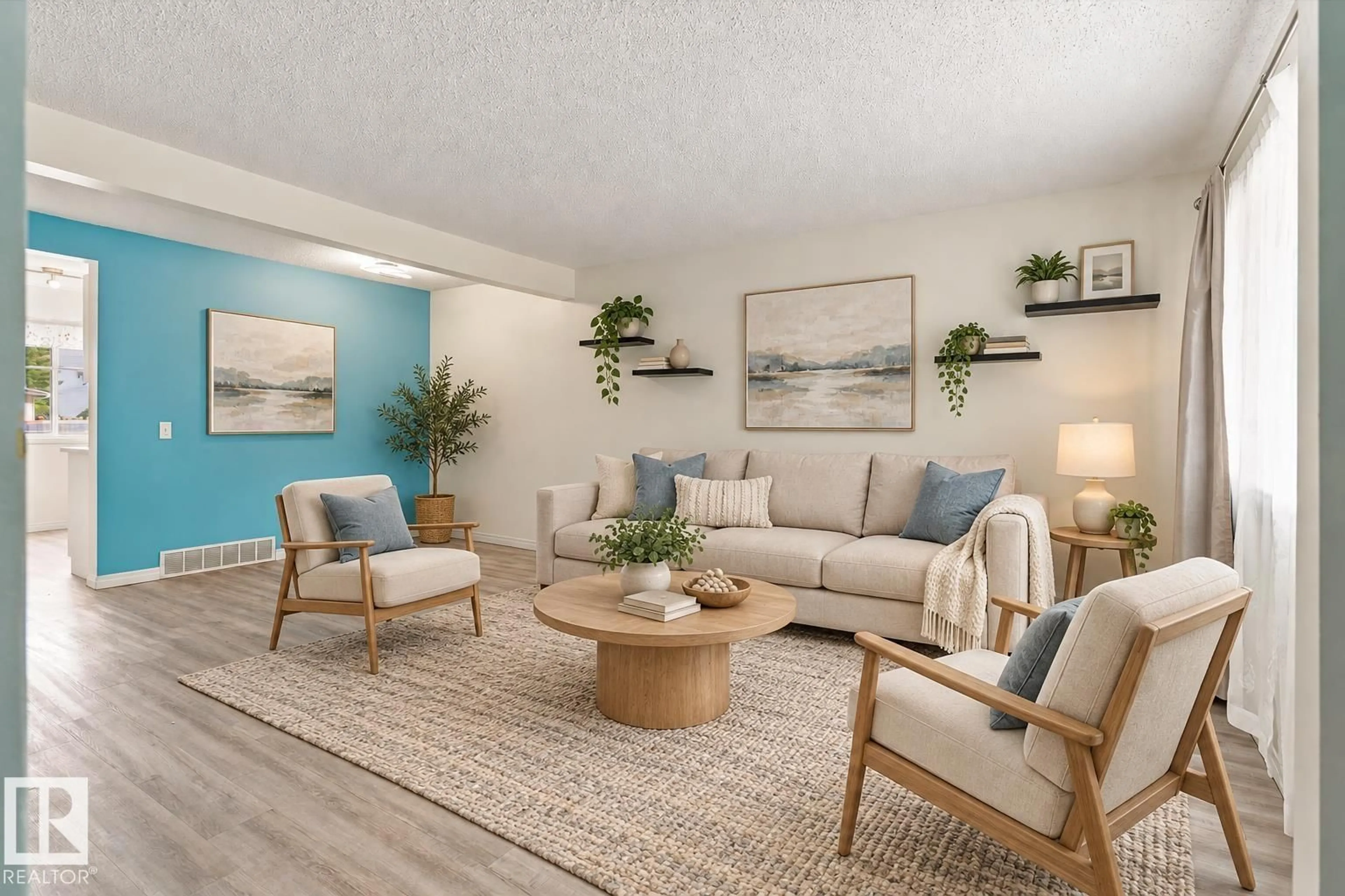 Living room with furniture, unknown for #3 - 18010 98 AV, Edmonton Alberta T5T3H6