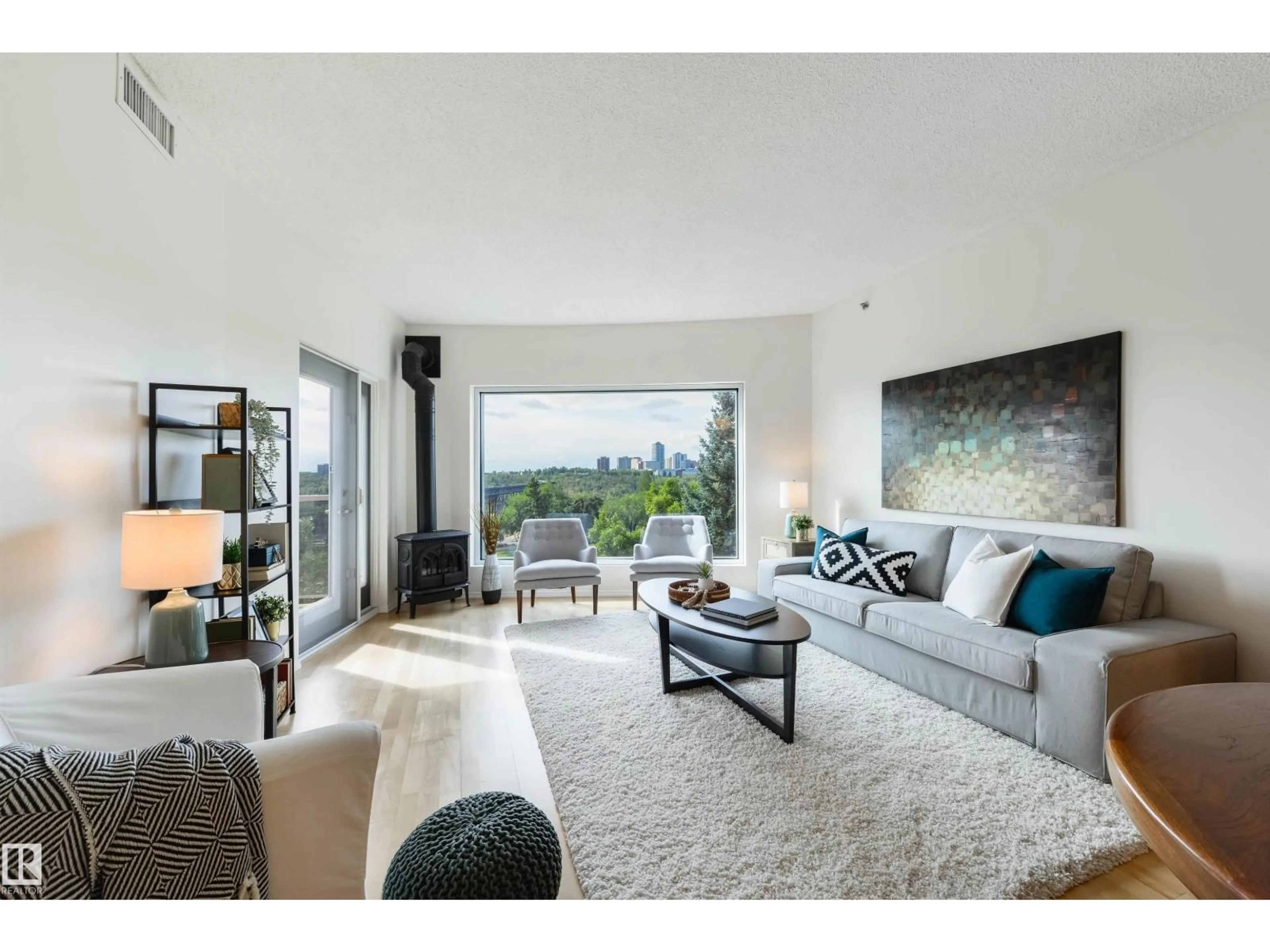 Living room with furniture, unknown for #402 - 9708 110 ST, Edmonton Alberta T5K2W3