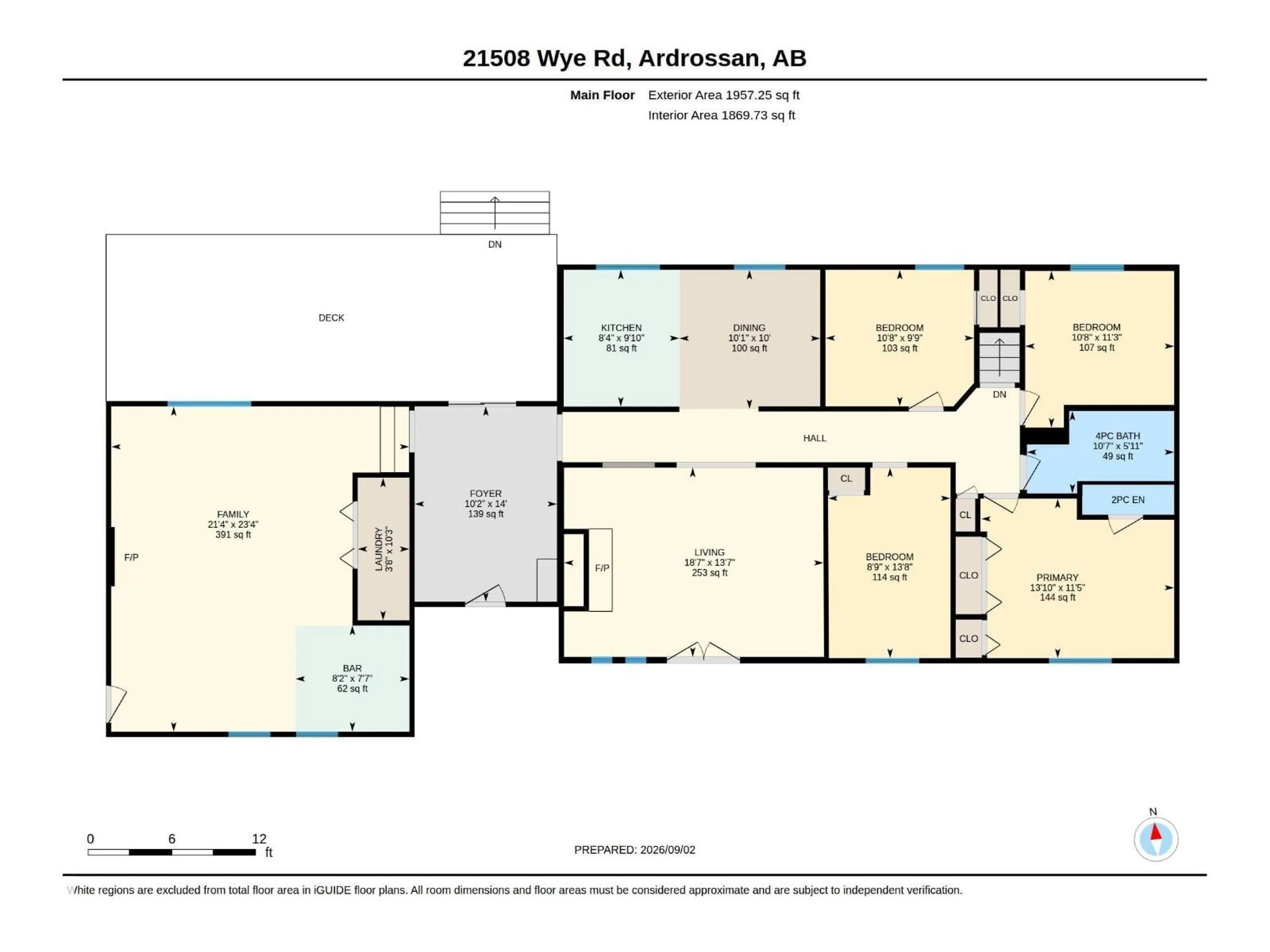 Floor plan for 21508 WYE ROAD, Rural Strathcona County Alberta T8E2J2
