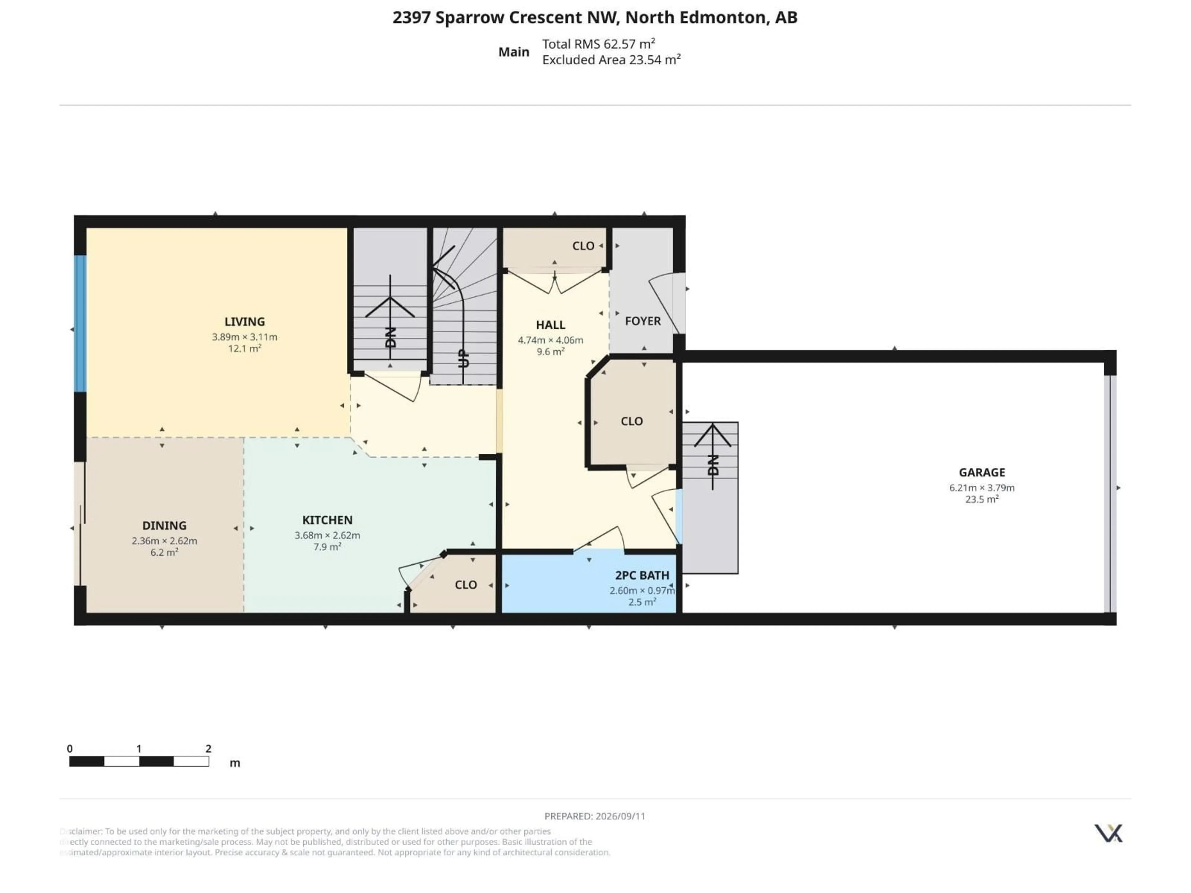 Floor plan for 2397 SPARROW CR, Edmonton Alberta T5S0G6