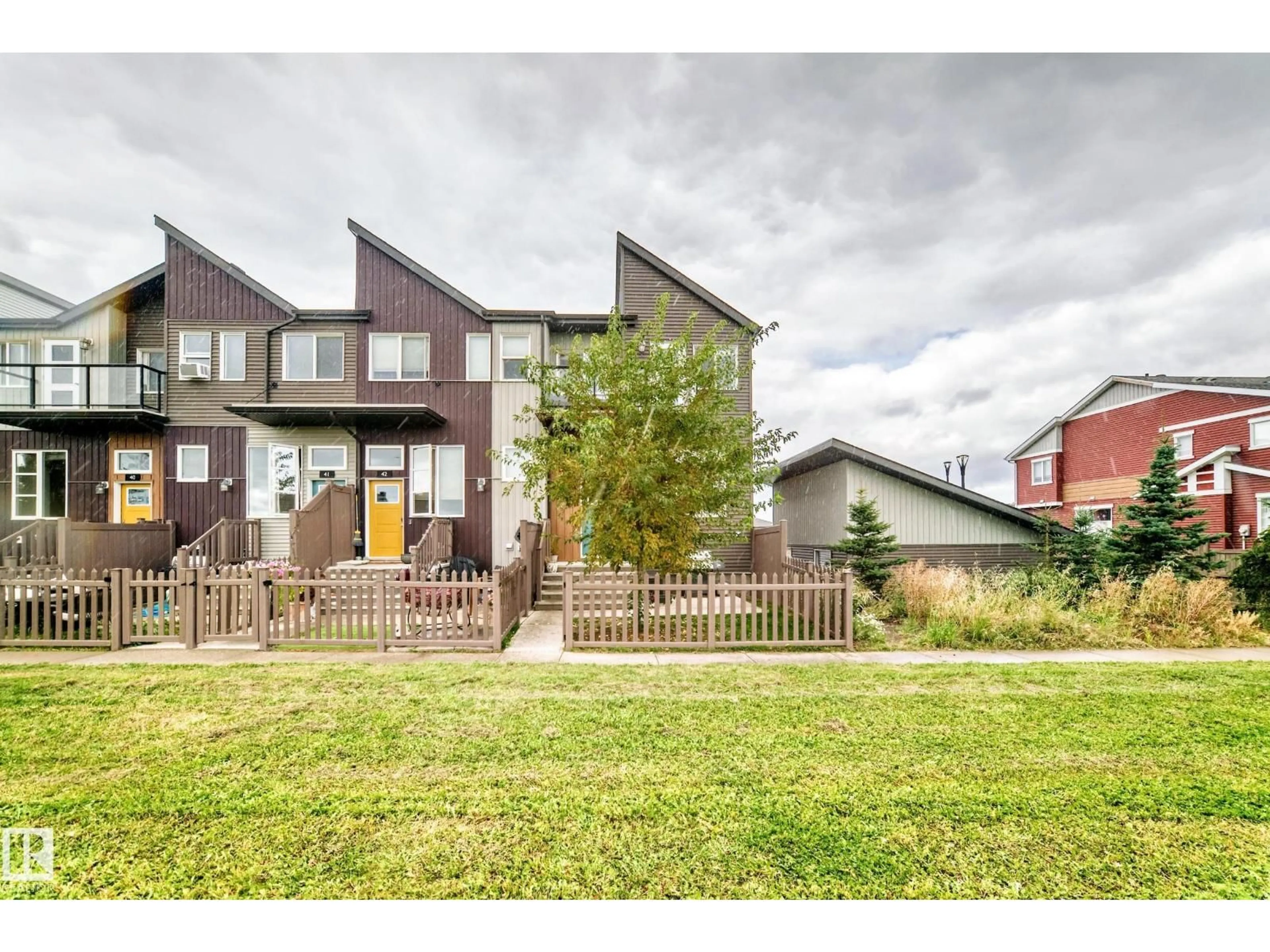 A pic from outside/outdoor area/front of a property/back of a property/a pic from drone, street for #43 - 4470 PROWSE RD, Edmonton Alberta T6W3R5