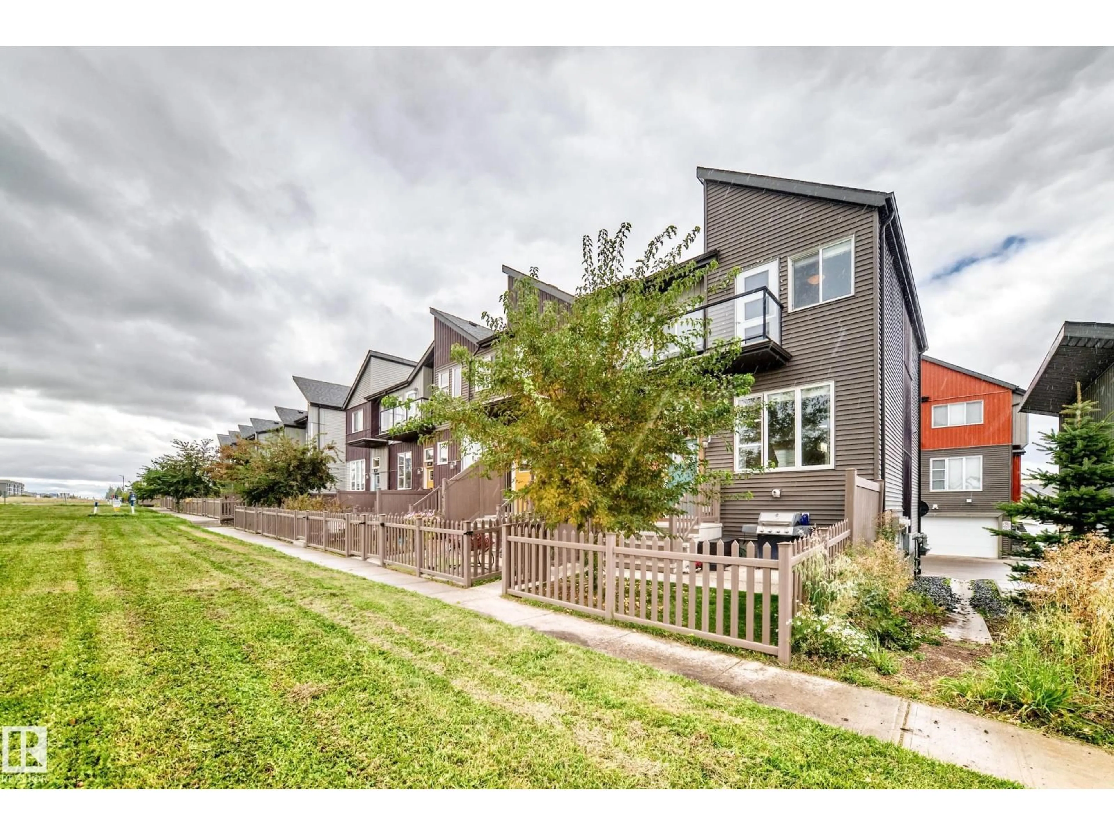 A pic from outside/outdoor area/front of a property/back of a property/a pic from drone, street for #43 - 4470 PROWSE RD, Edmonton Alberta T6W3R5