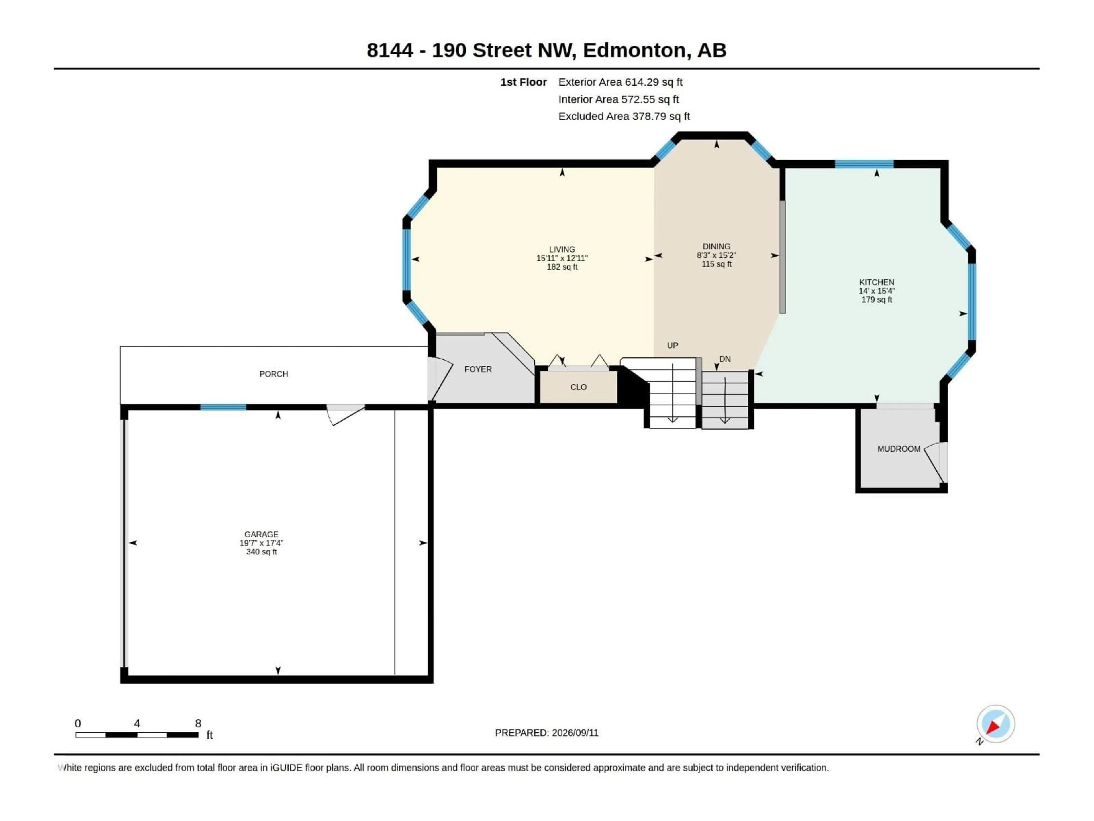 Floor plan for 8144 190 ST, Edmonton Alberta T5T5C7