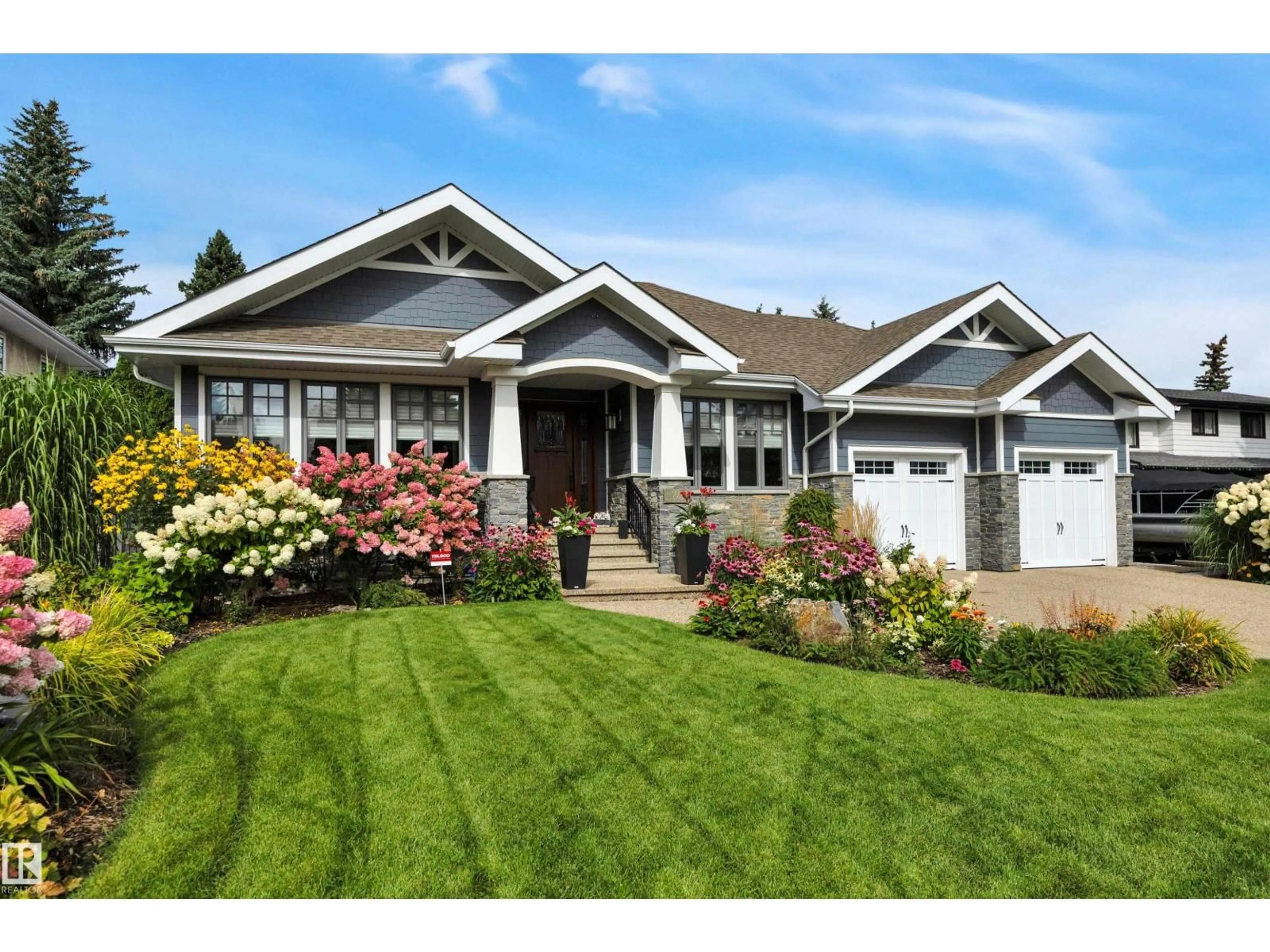 Home with vinyl exterior material, street for 99 BRANDER DR, Edmonton Alberta T6H4X5