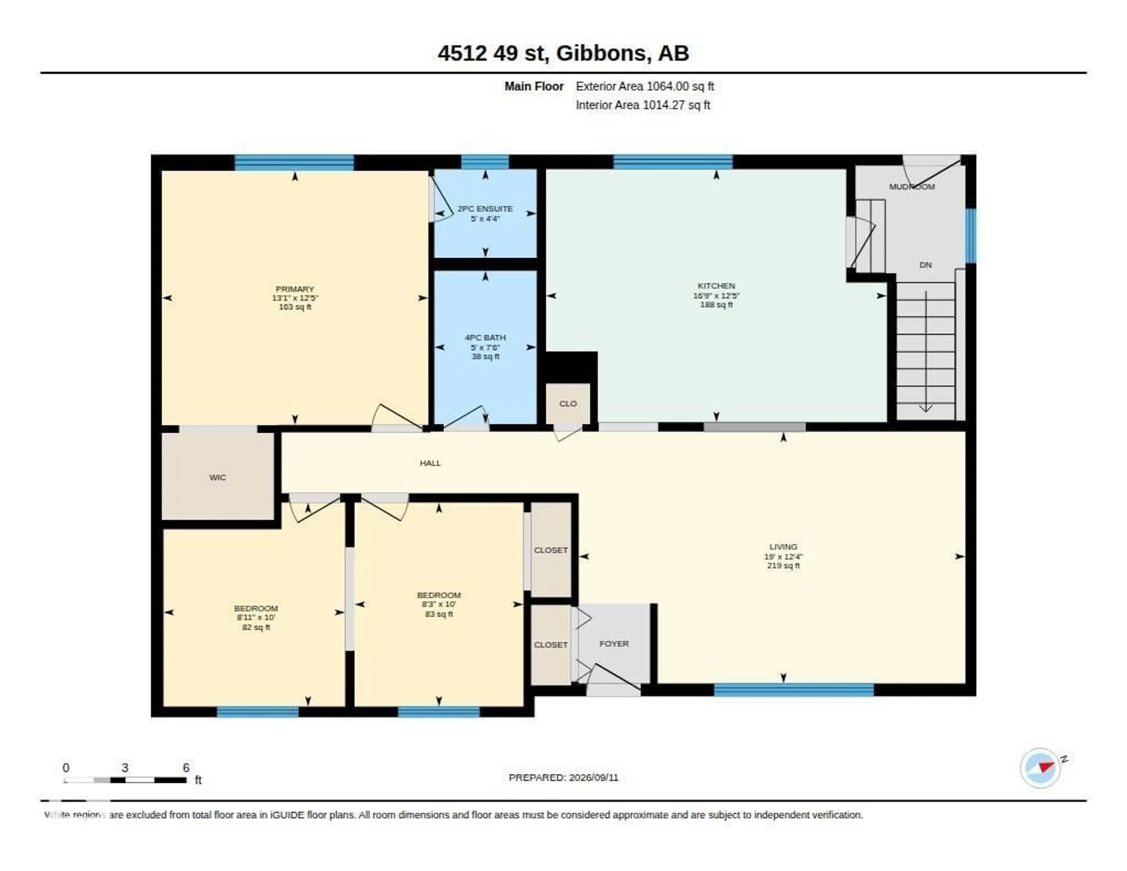 Floor plan for 4512 49 ST, Gibbons Alberta T0A1N0