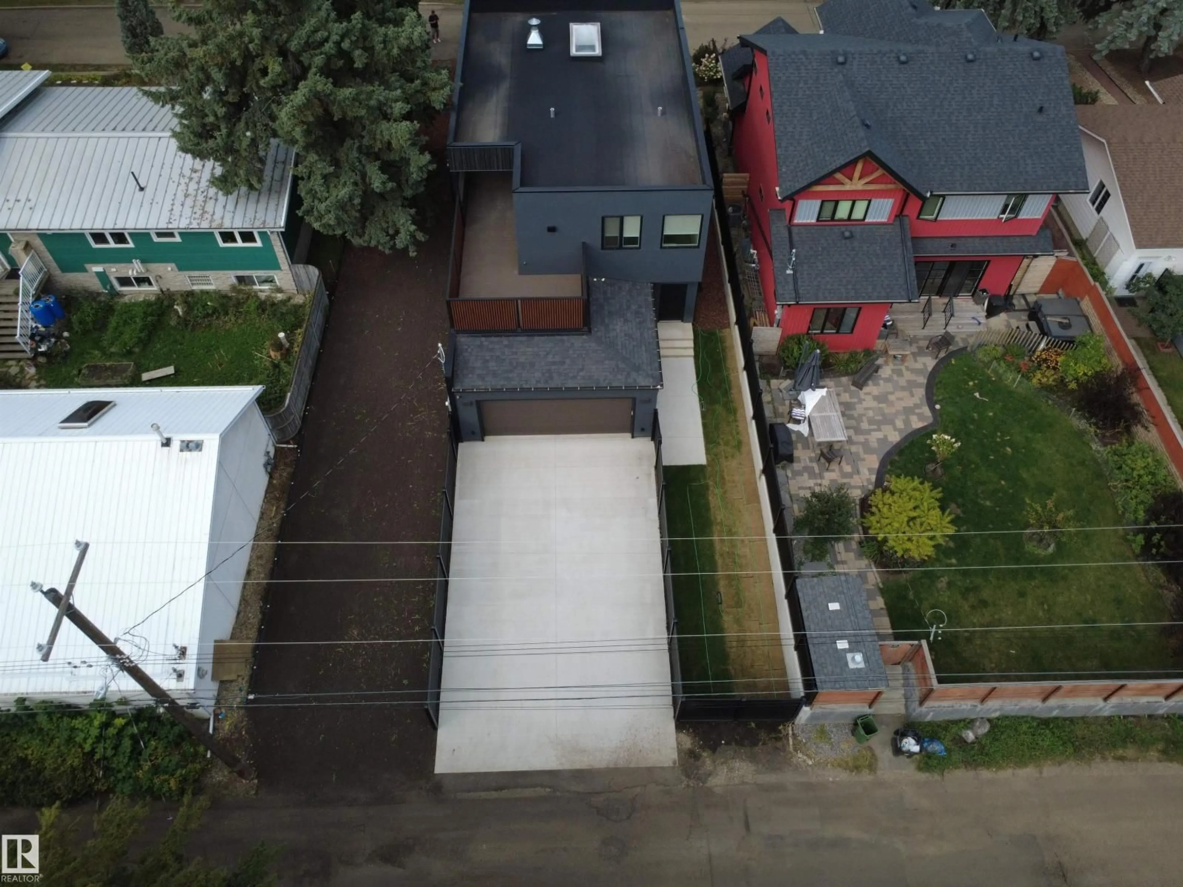 A pic from outside/outdoor area/front of a property/back of a property/a pic from drone, city buildings view from balcony for 8815 142 ST, Edmonton Alberta T5S2H6