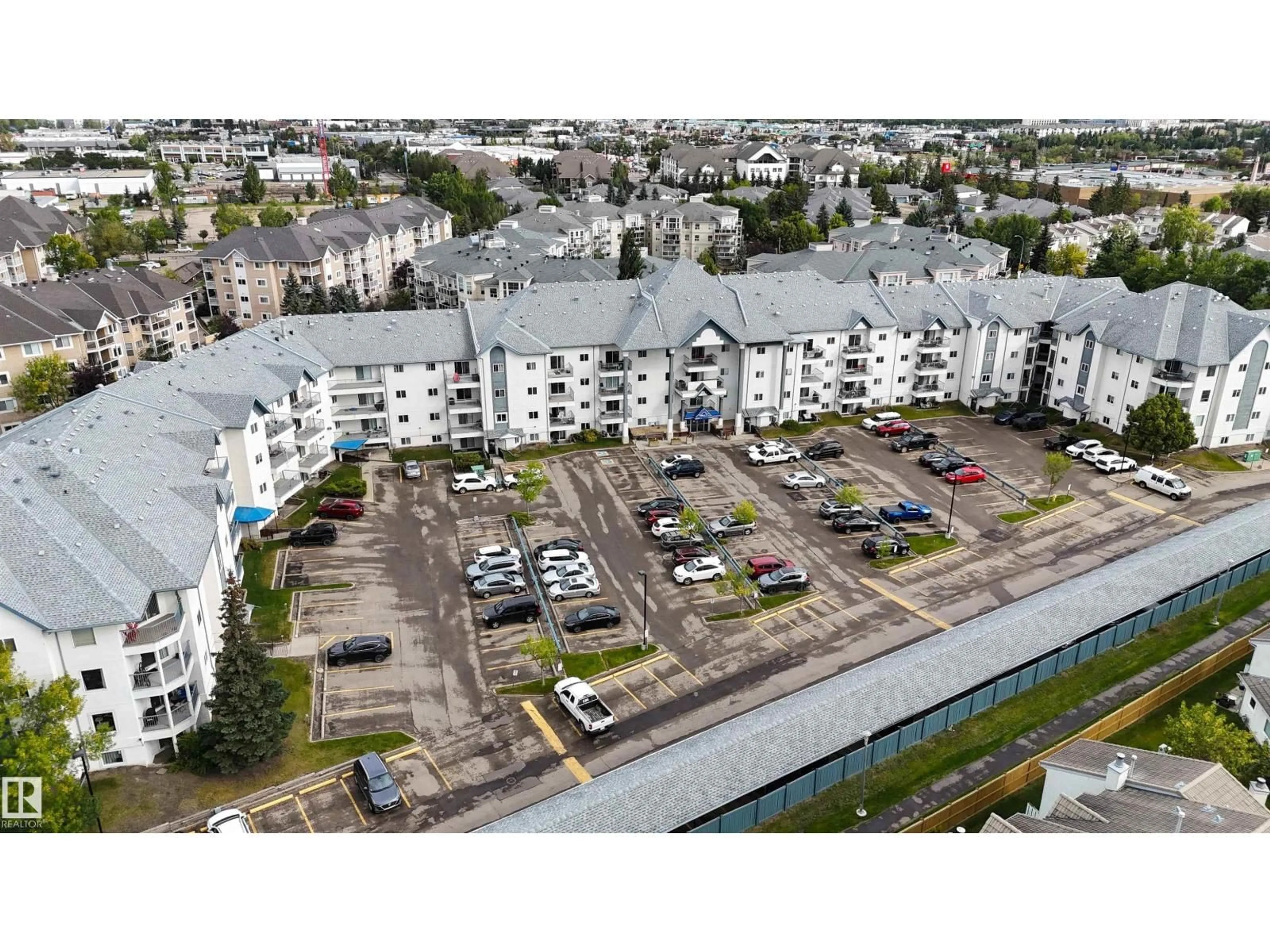 A pic from outside/outdoor area/front of a property/back of a property/a pic from drone, city buildings view from balcony for #103 - 9620 174 ST NW, Edmonton Alberta T5T6B9