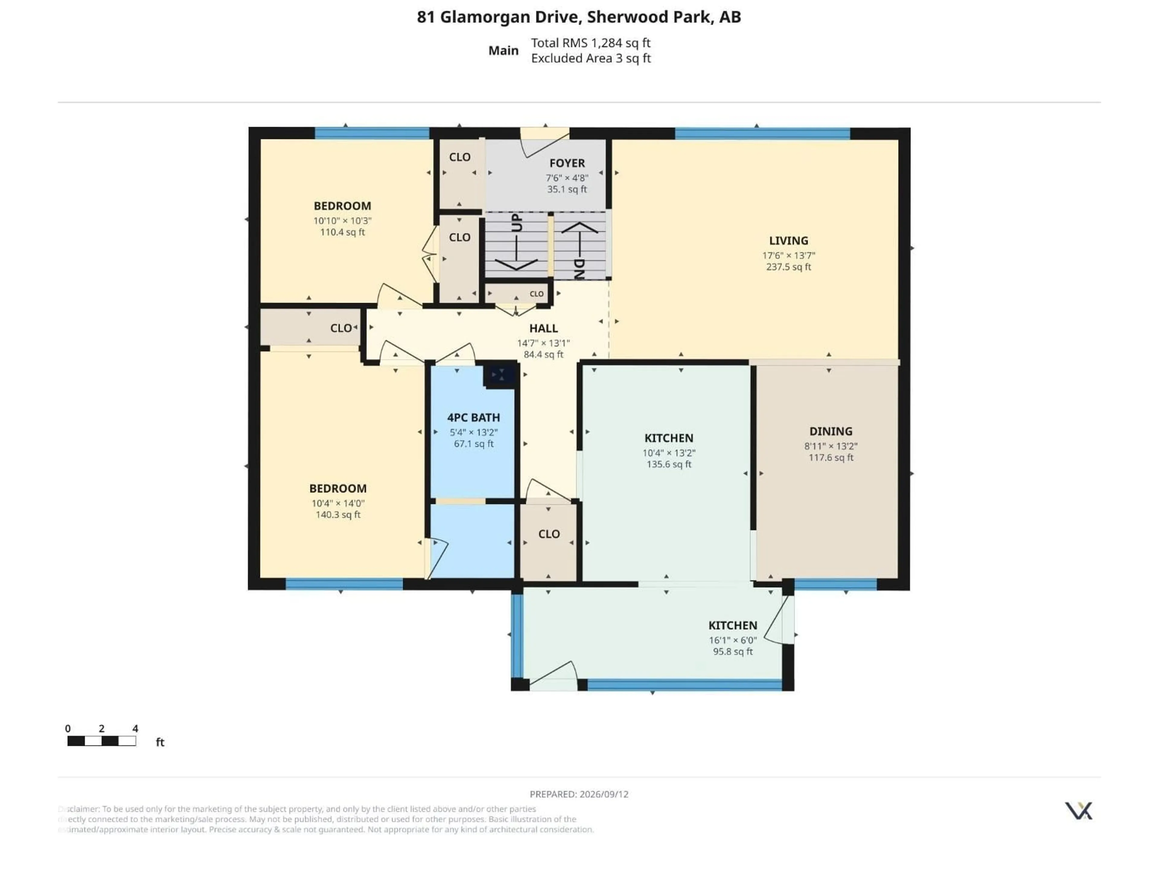 Floor plan for 81 GLAMORGAN DR, Sherwood Park Alberta T8A2Y7