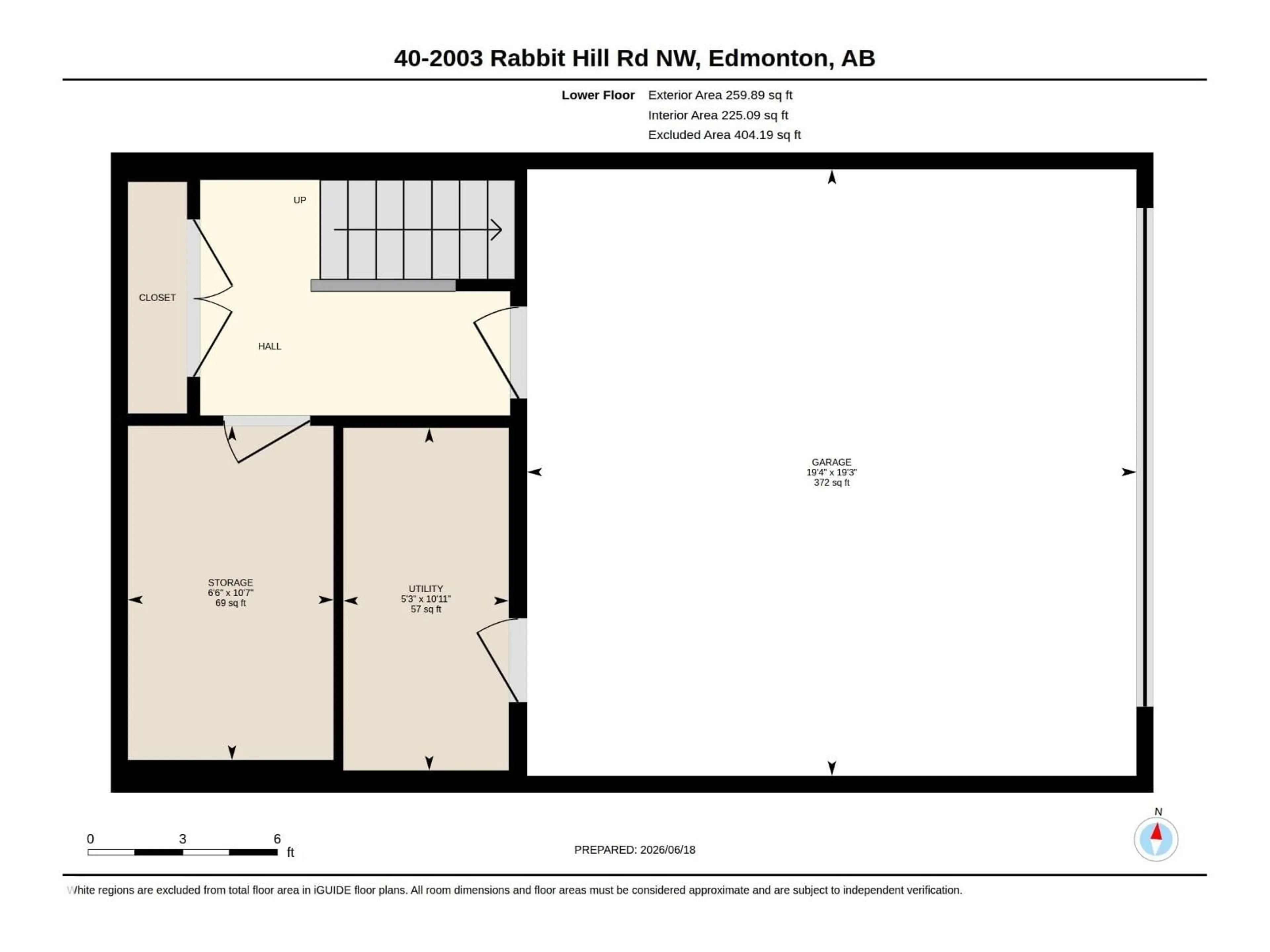 Floor plan for #40 - 2003 RABBIT HILL RD, Edmonton Alberta T6R0R7