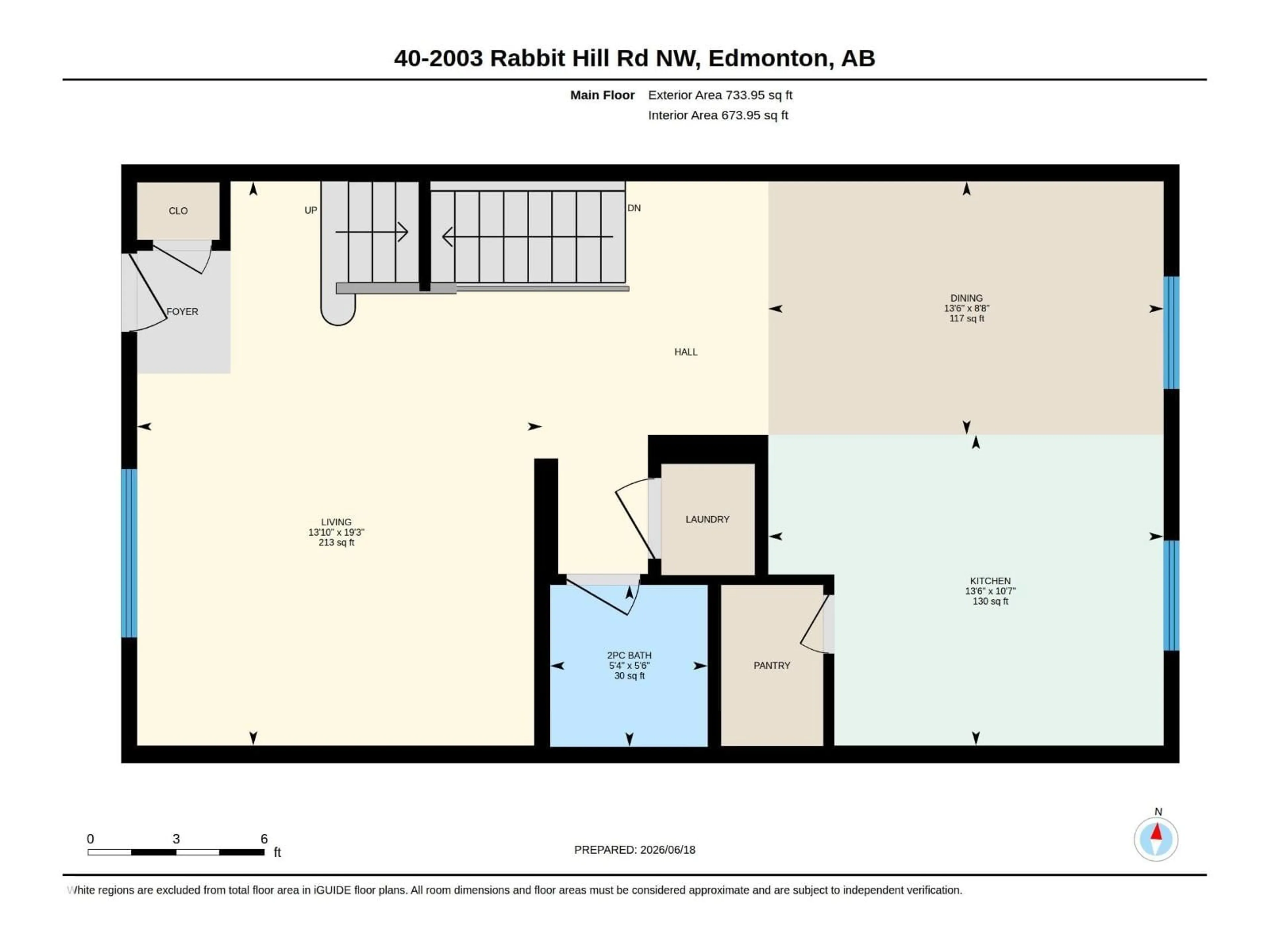 Floor plan for #40 - 2003 RABBIT HILL RD, Edmonton Alberta T6R0R7