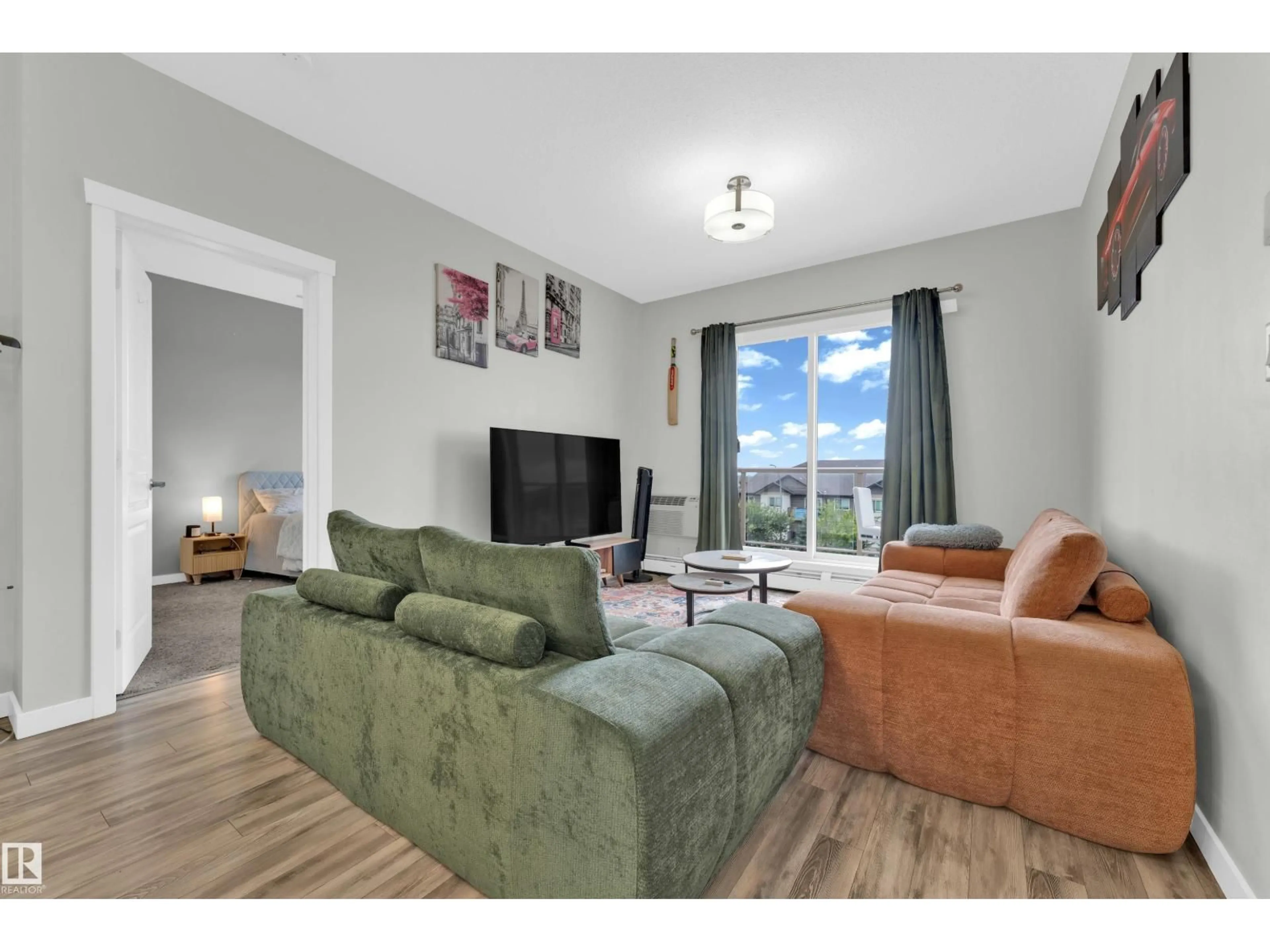 Living room with furniture, unknown for 812 - 409 WELSH DR, Edmonton Alberta T6X1Y7