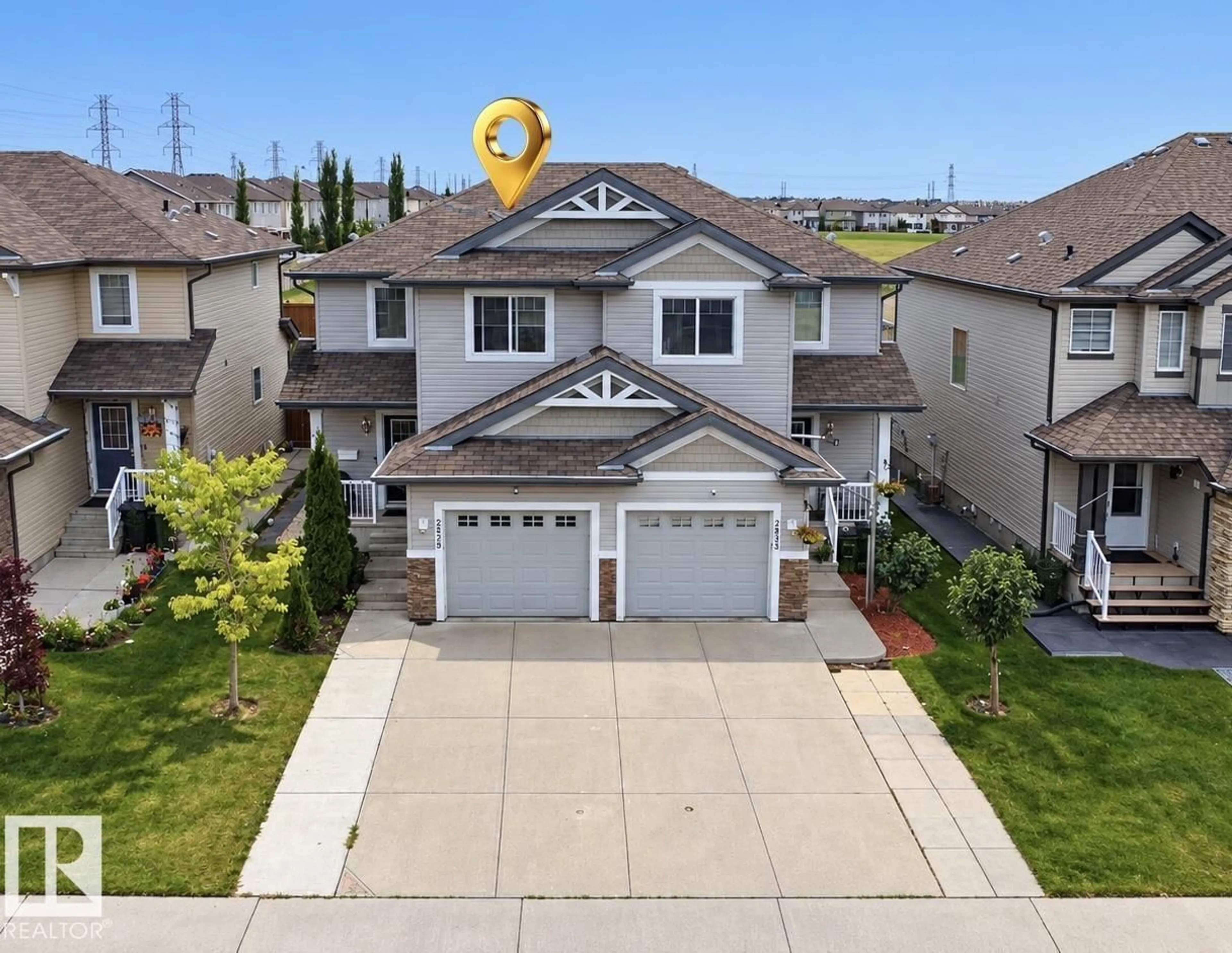 A pic from outside/outdoor area/front of a property/back of a property/a pic from drone, street for 2829 18A AV, Edmonton Alberta T6T0N8