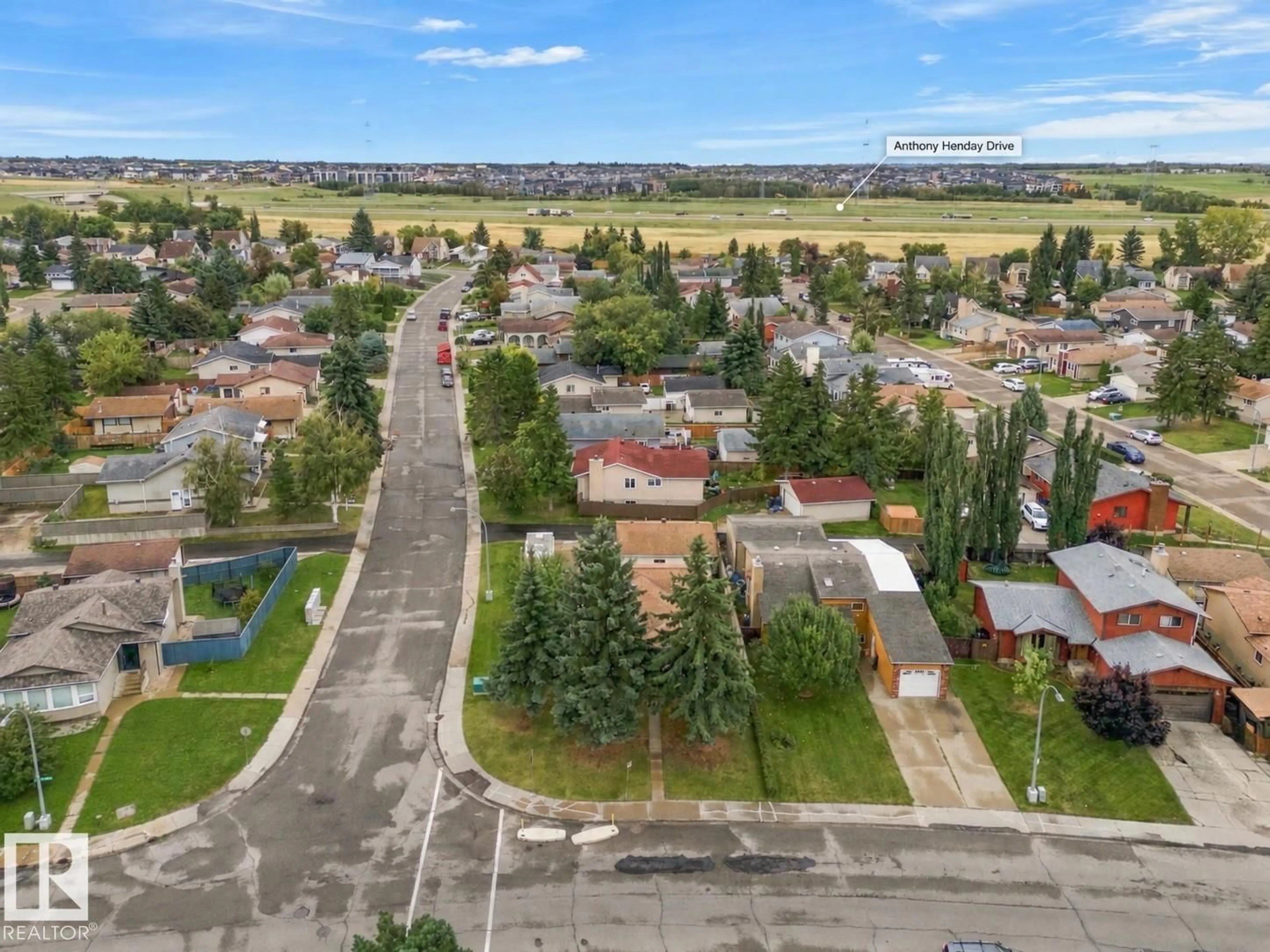 A pic from outside/outdoor area/front of a property/back of a property/a pic from drone, street for 3803 12 AV, Edmonton Alberta T6L4A9