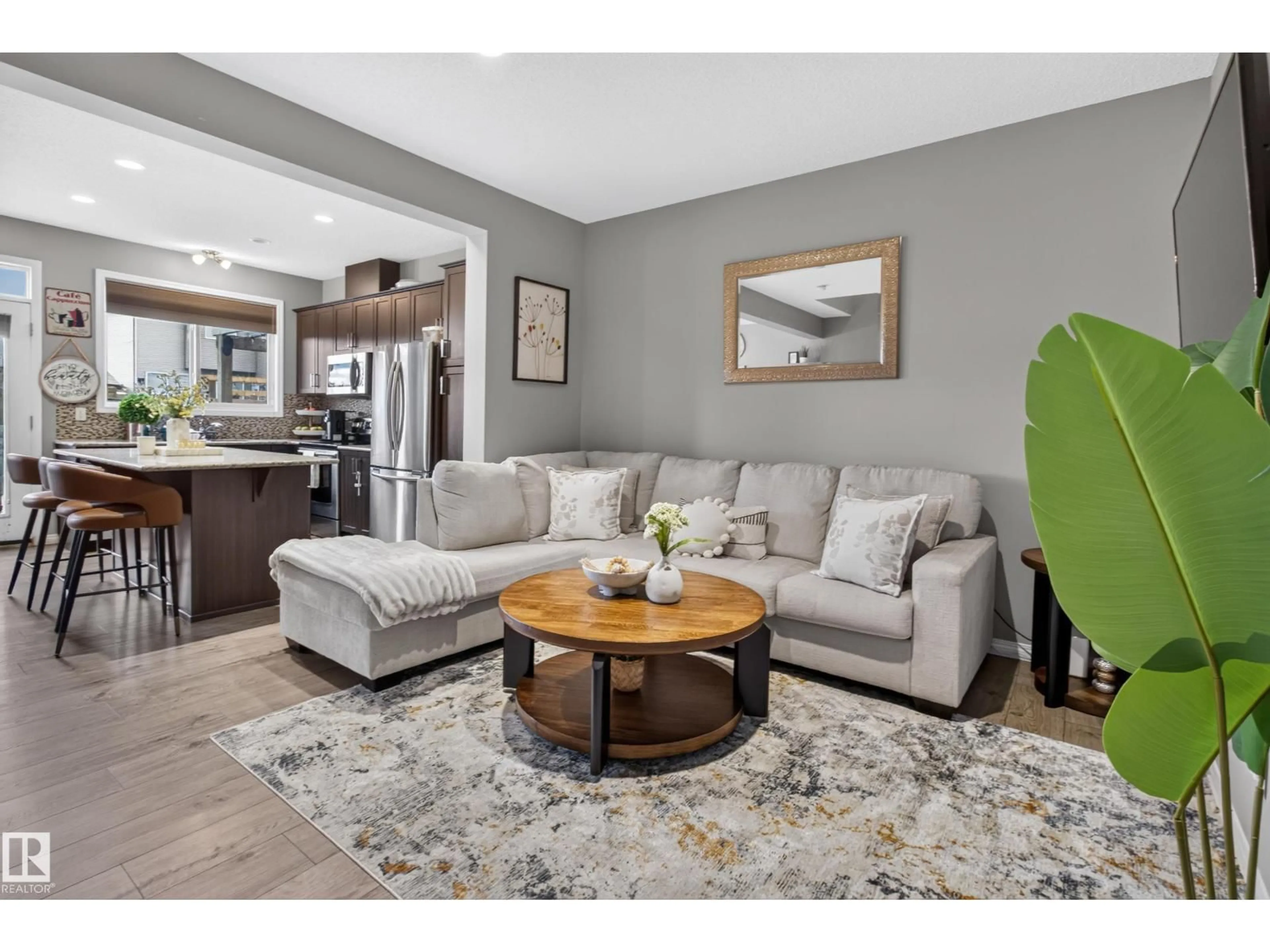 Living room with furniture, unknown for 1241 MCCONACHIE BV, Edmonton Alberta T5Y0K8