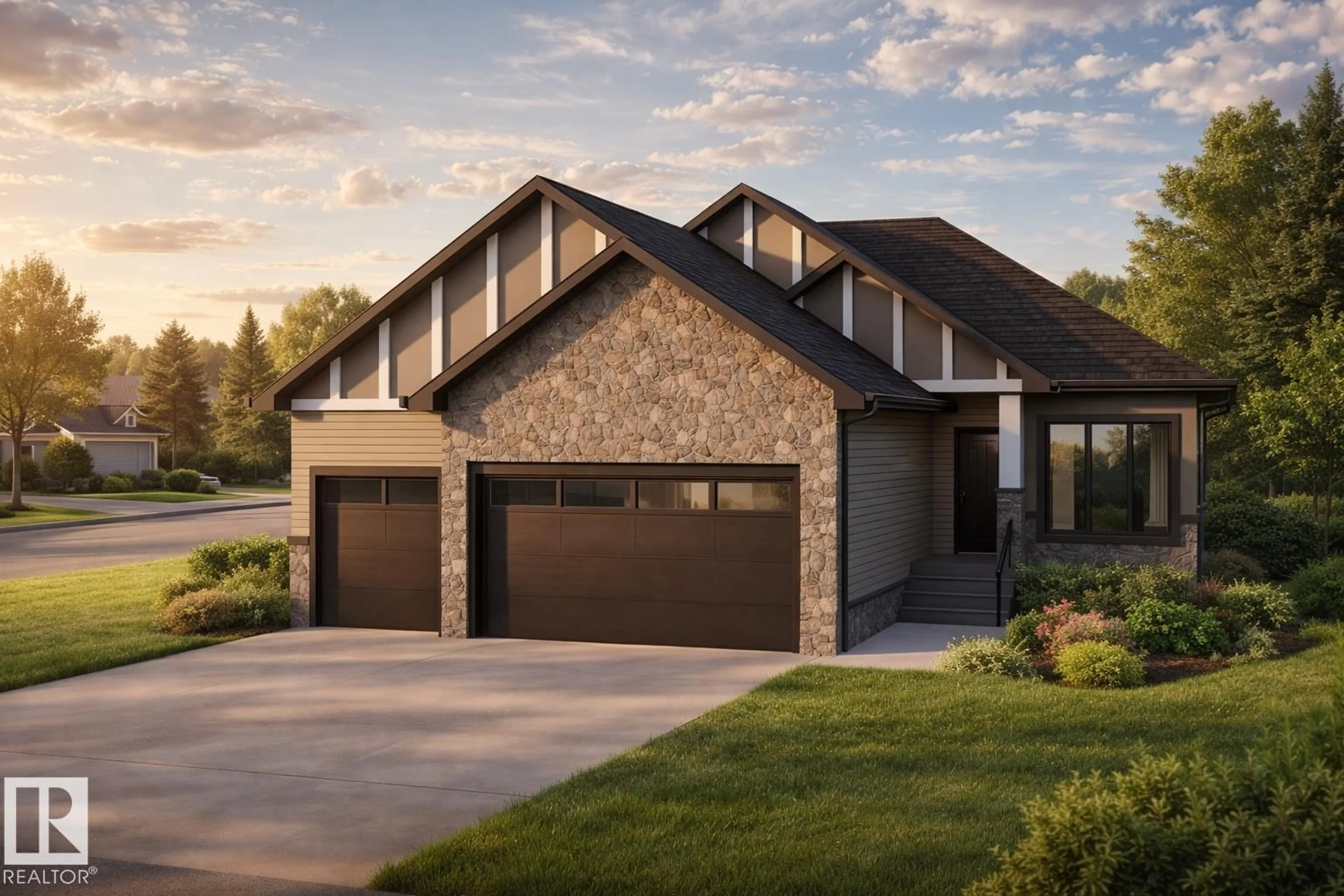 Home with brick exterior material, street for 945 ELDERBERRY LD, Edmonton Alberta T6M3K3